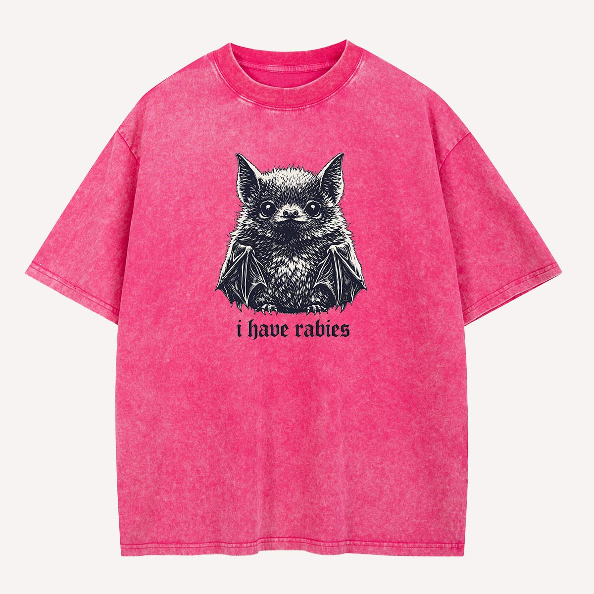  I Have Rabies Bat Washed T-Shirt