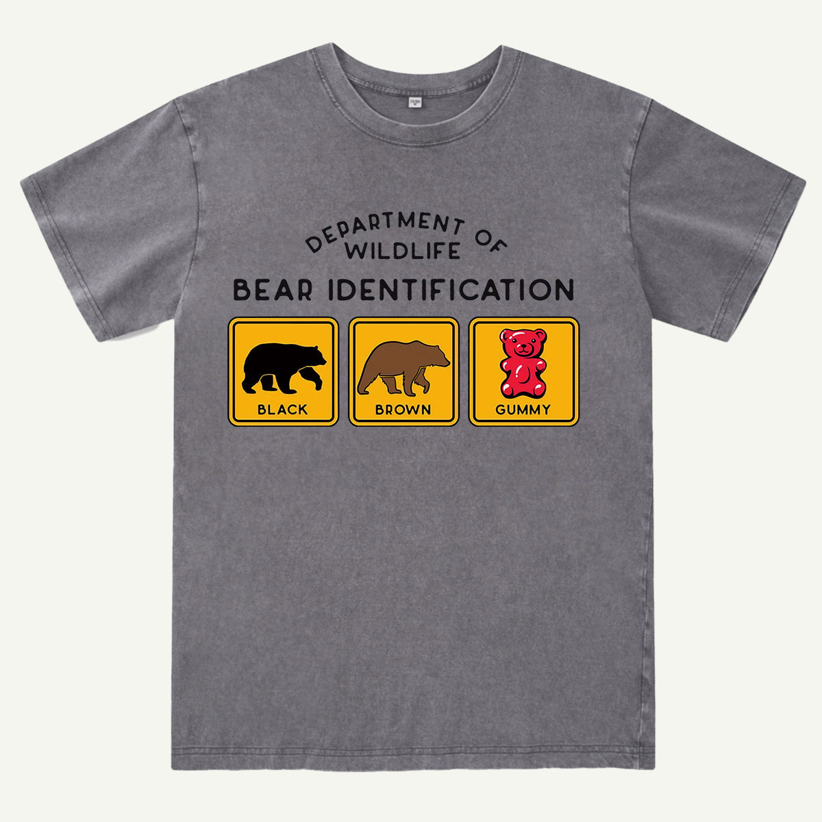 Bear Tee Cotton Classic Washed T-Shirt