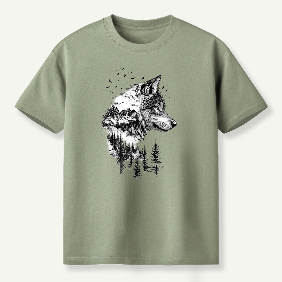 Fox Forest Ink Portrait T-Shirt