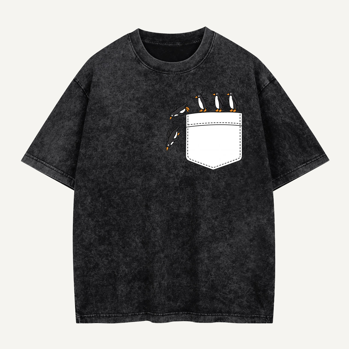 Seasonal Support Penguins Weather Lineup Washed T-Shirt