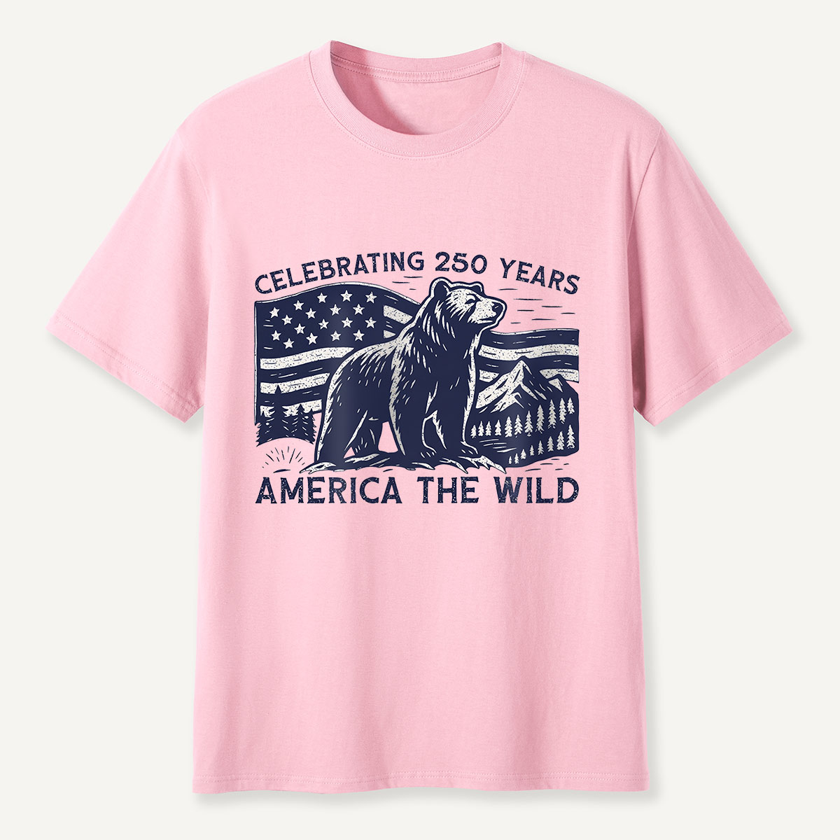 America the Wild 250 Years Bear T-Shirt