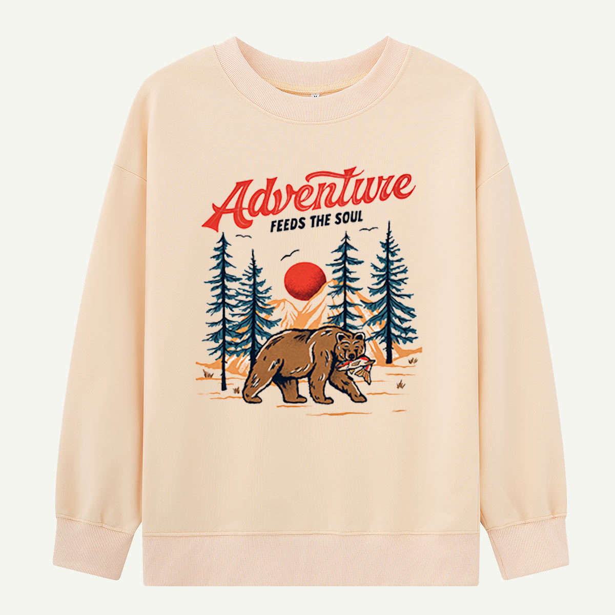 Adventure Feeds the Soul Bear Forest Sweatshirts
