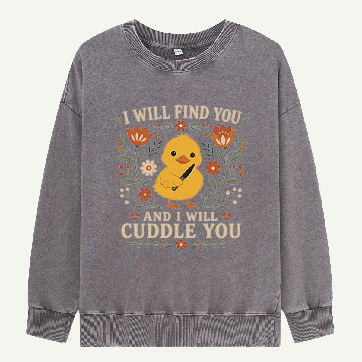 Duckling Cuddle Mission Washed Sweatshirts