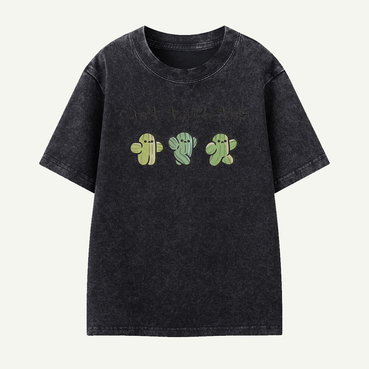 Cactus Trio Can’t Touch This Kids Washed T-Shirt