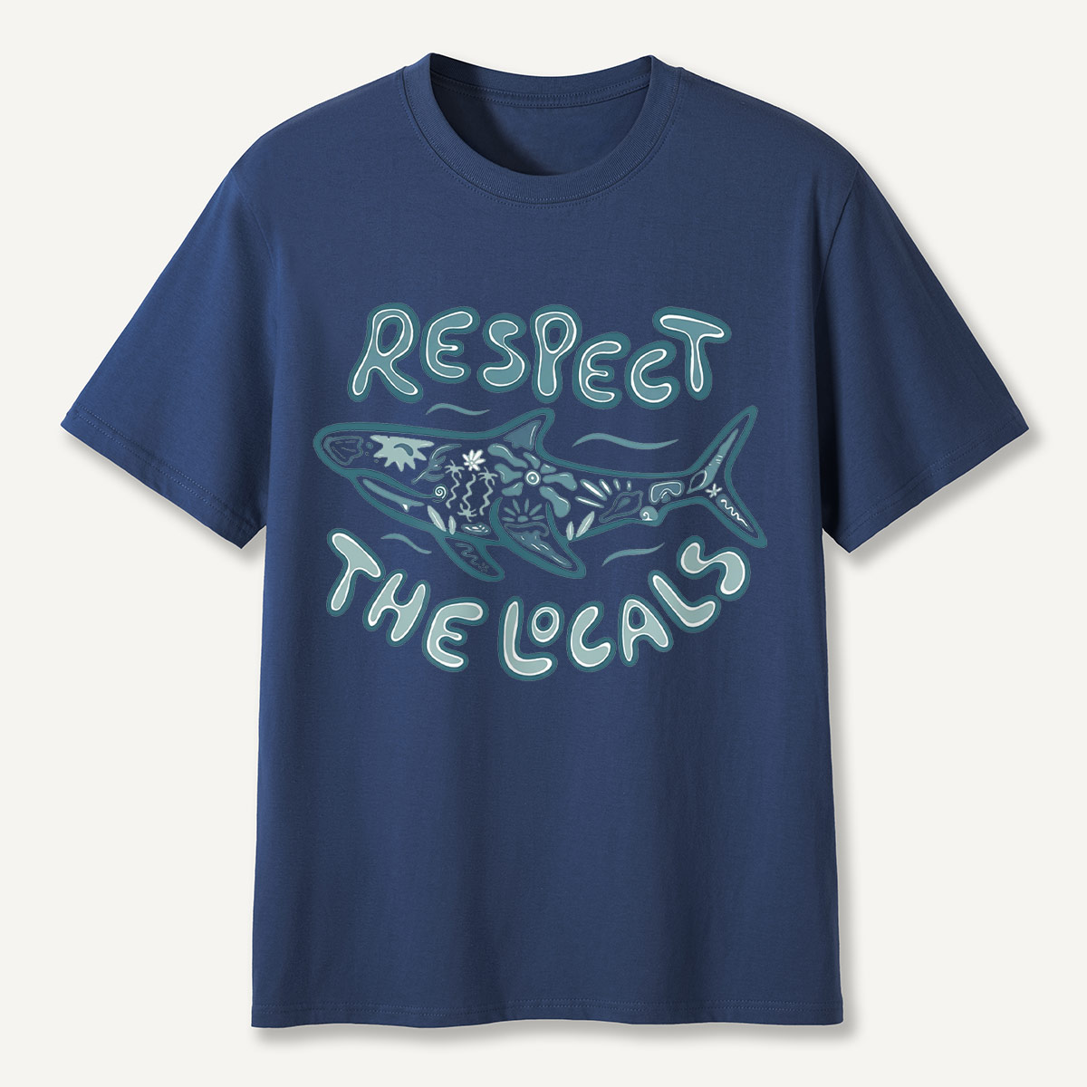 Coastal Ocean Shark Respect the Ocean Wildlife T-Shirt