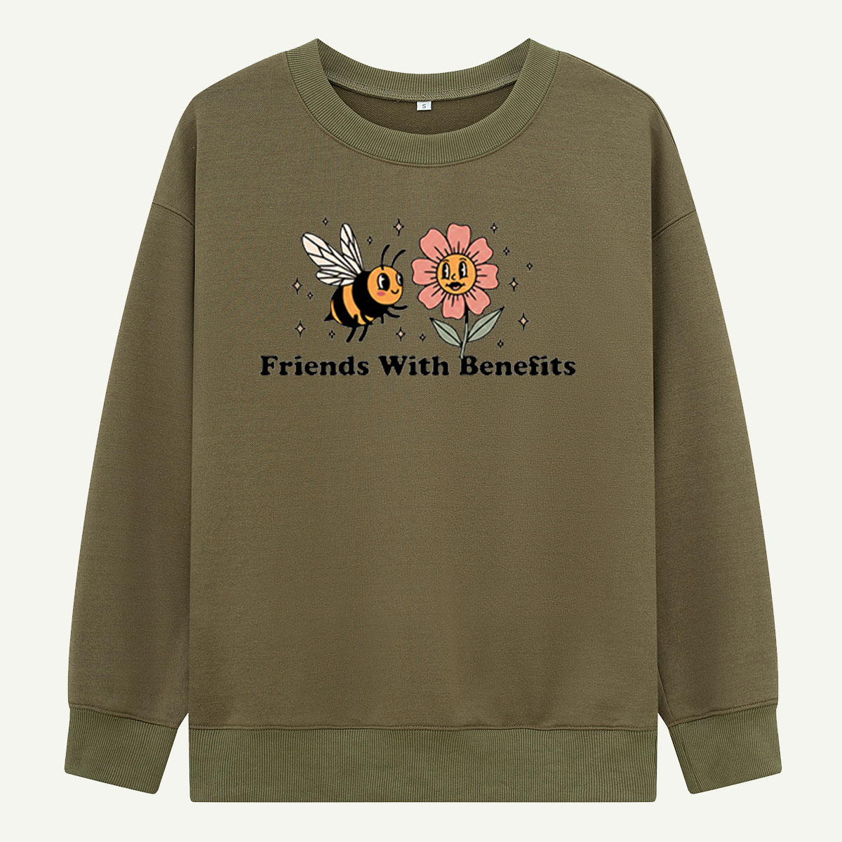 Friends With Benefits Bee And Flower Sweatshirts