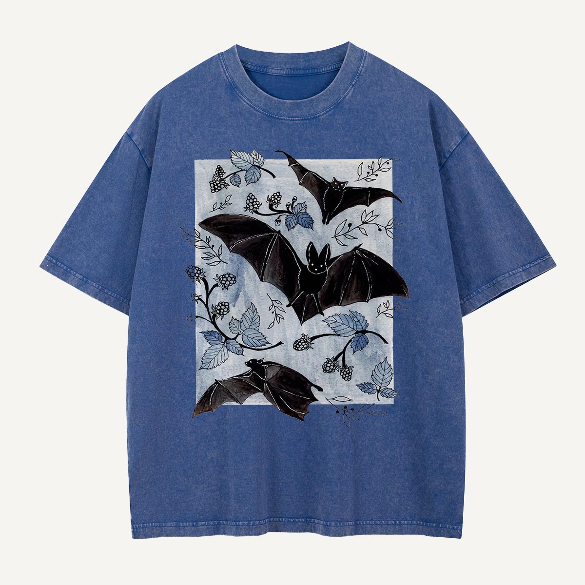 Bats in the Brambles Washed T-Shirt