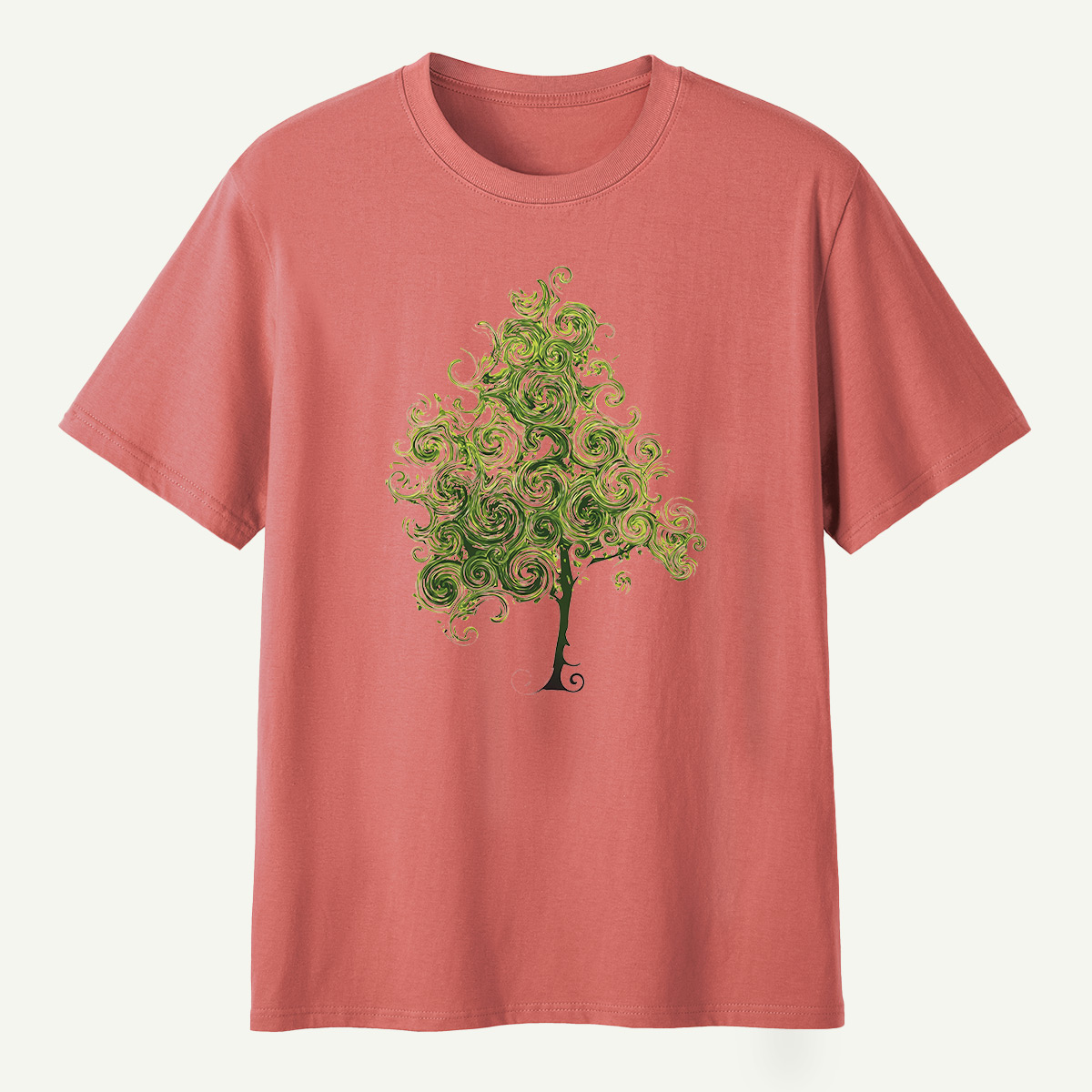 Whimsical Spiral Tree T-Shirt