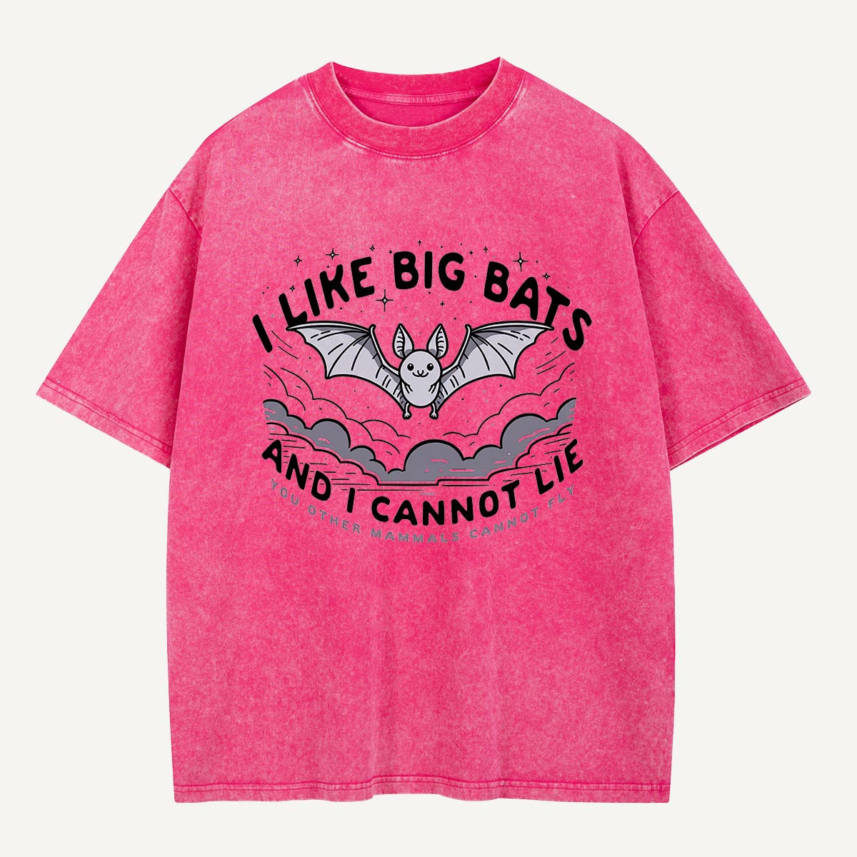 Big Bats, No Lies Washed T-Shirt(TH)