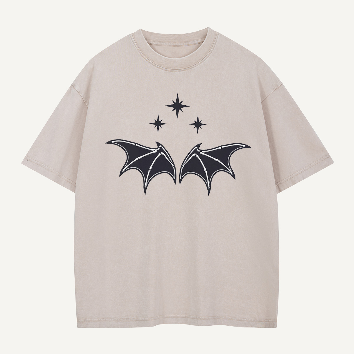 Wings Under the Stars Washed T-Shirt