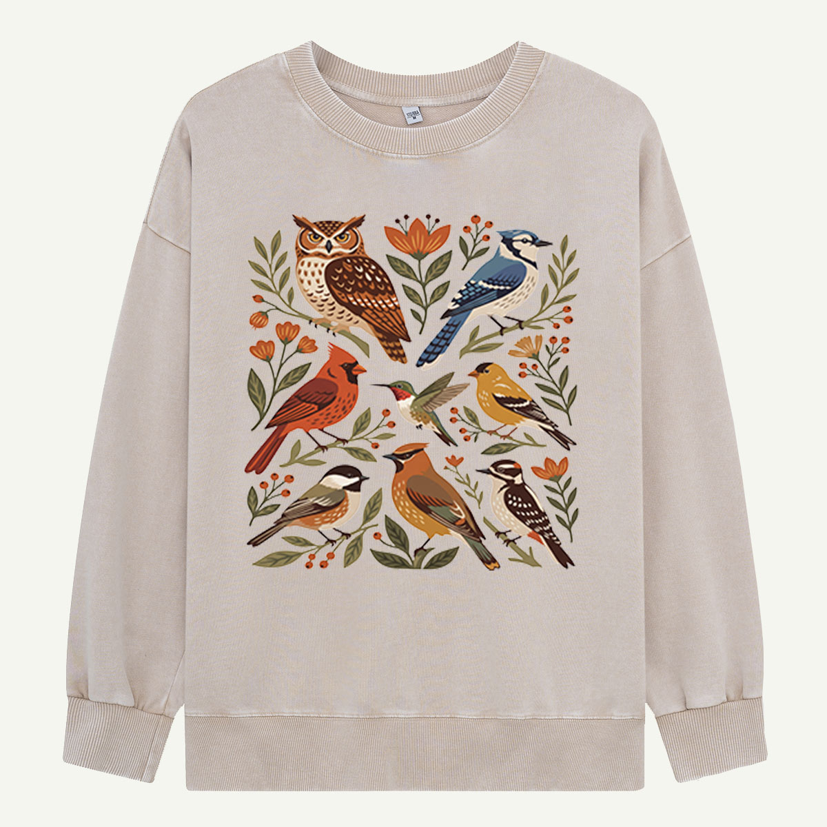 Backyard Bird Gathering Washed Sweatshirts