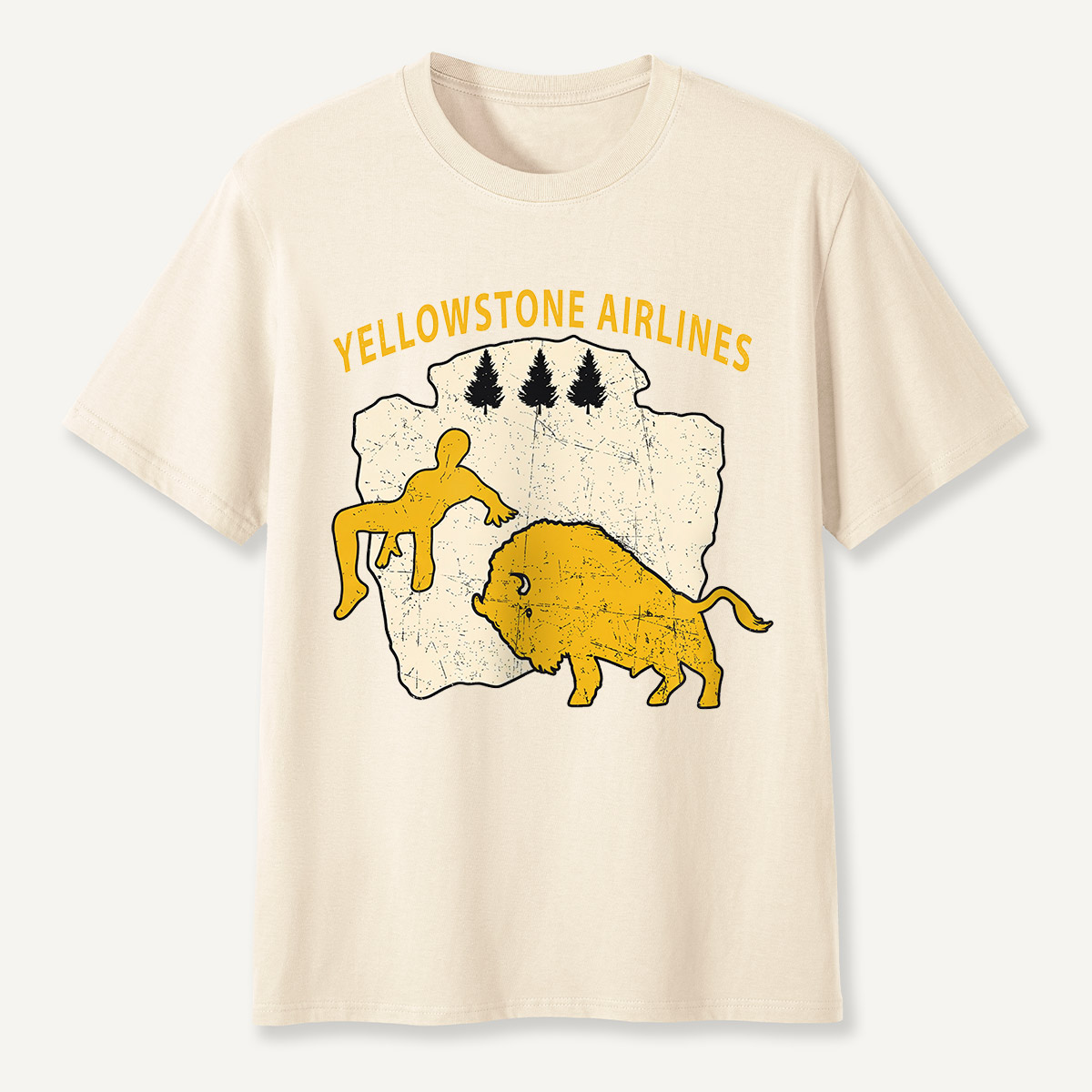 Yellowstone Airlines Bison Toss T-Shirt