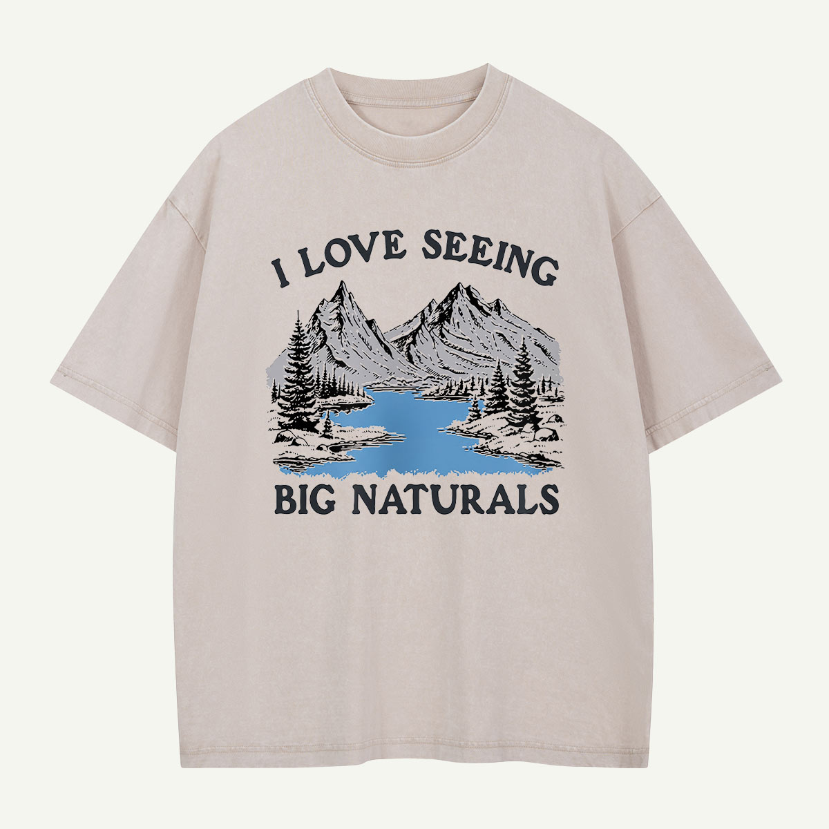 Big Naturals Mountain View Washed T-Shirt