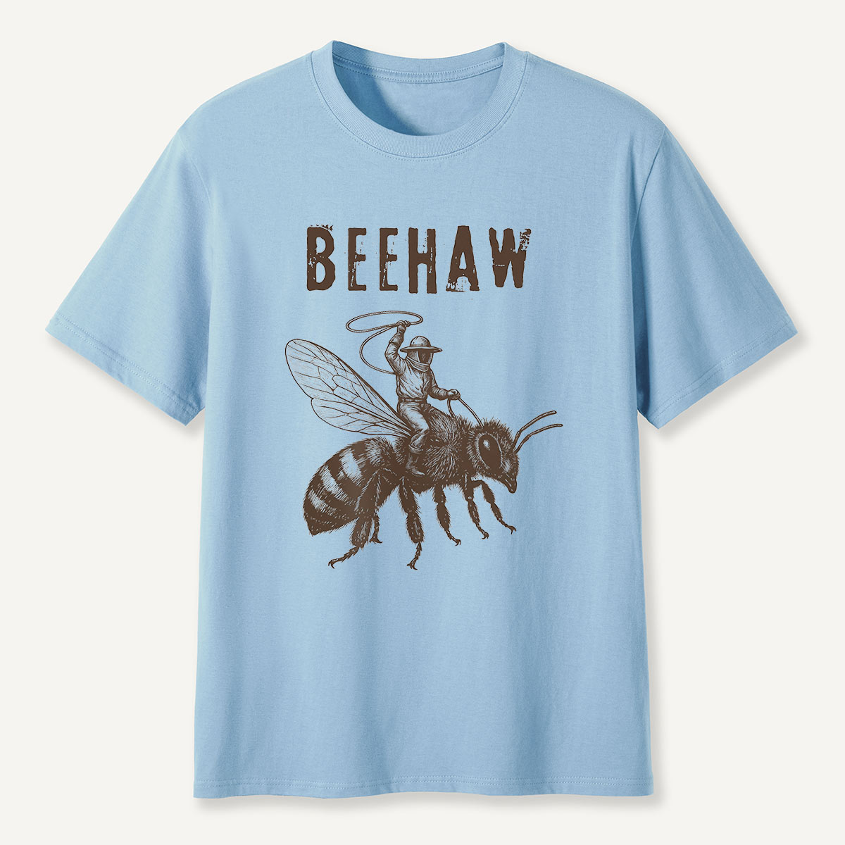 Beehaw Cowboy Riding Bee T-Shirt