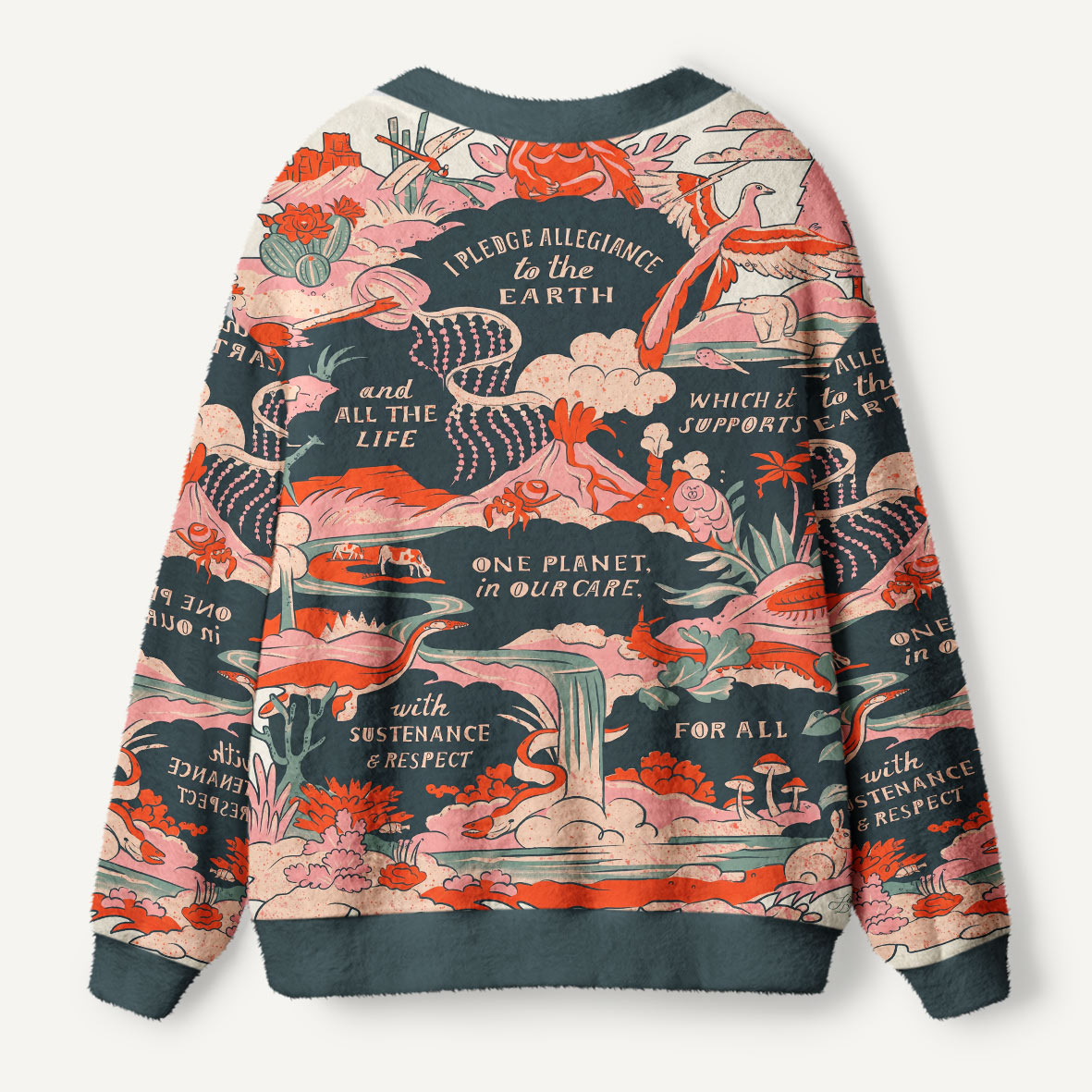 One Planet, All Life Ugly Cardigan Sweaters