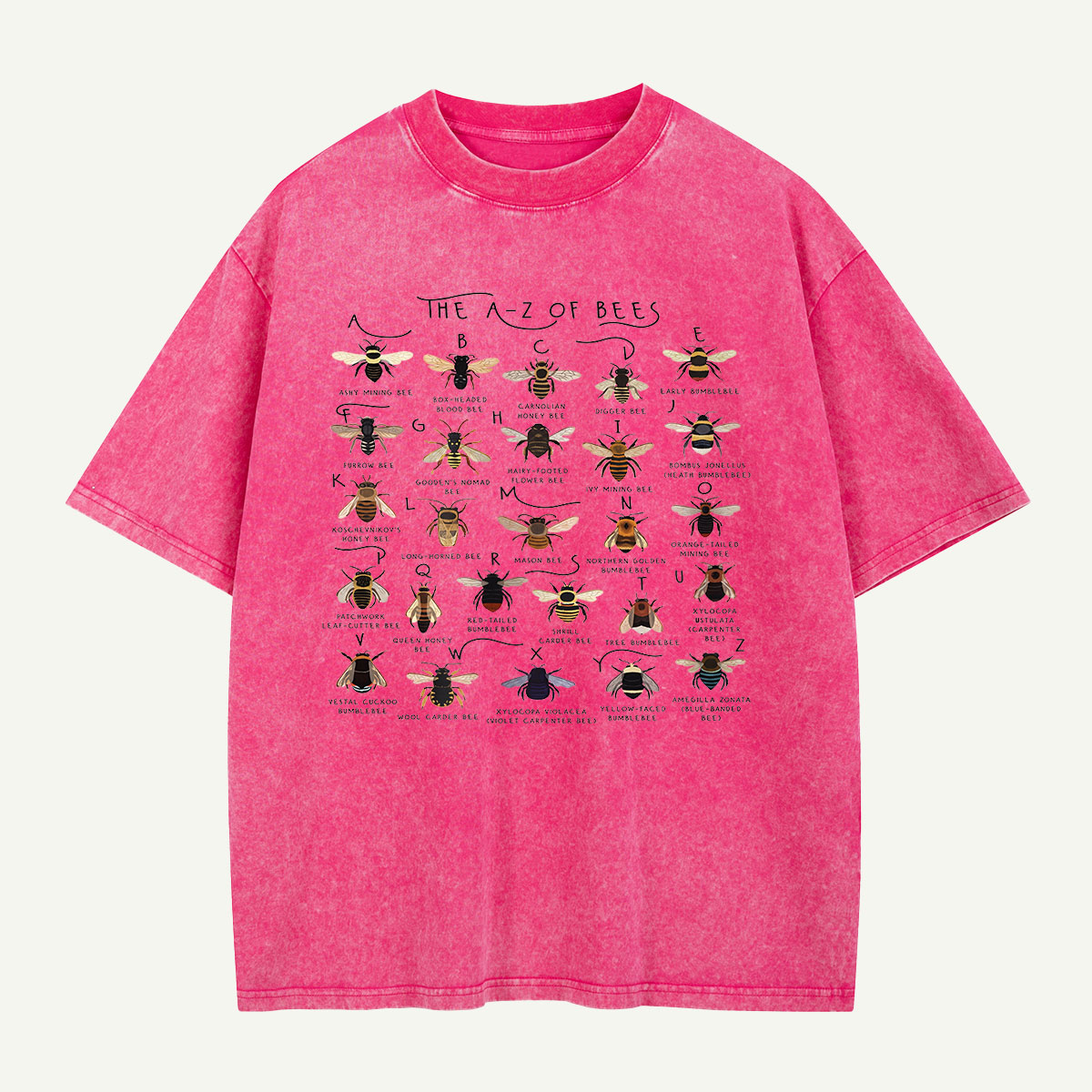 The Bee Alphabet Washed T-Shirt