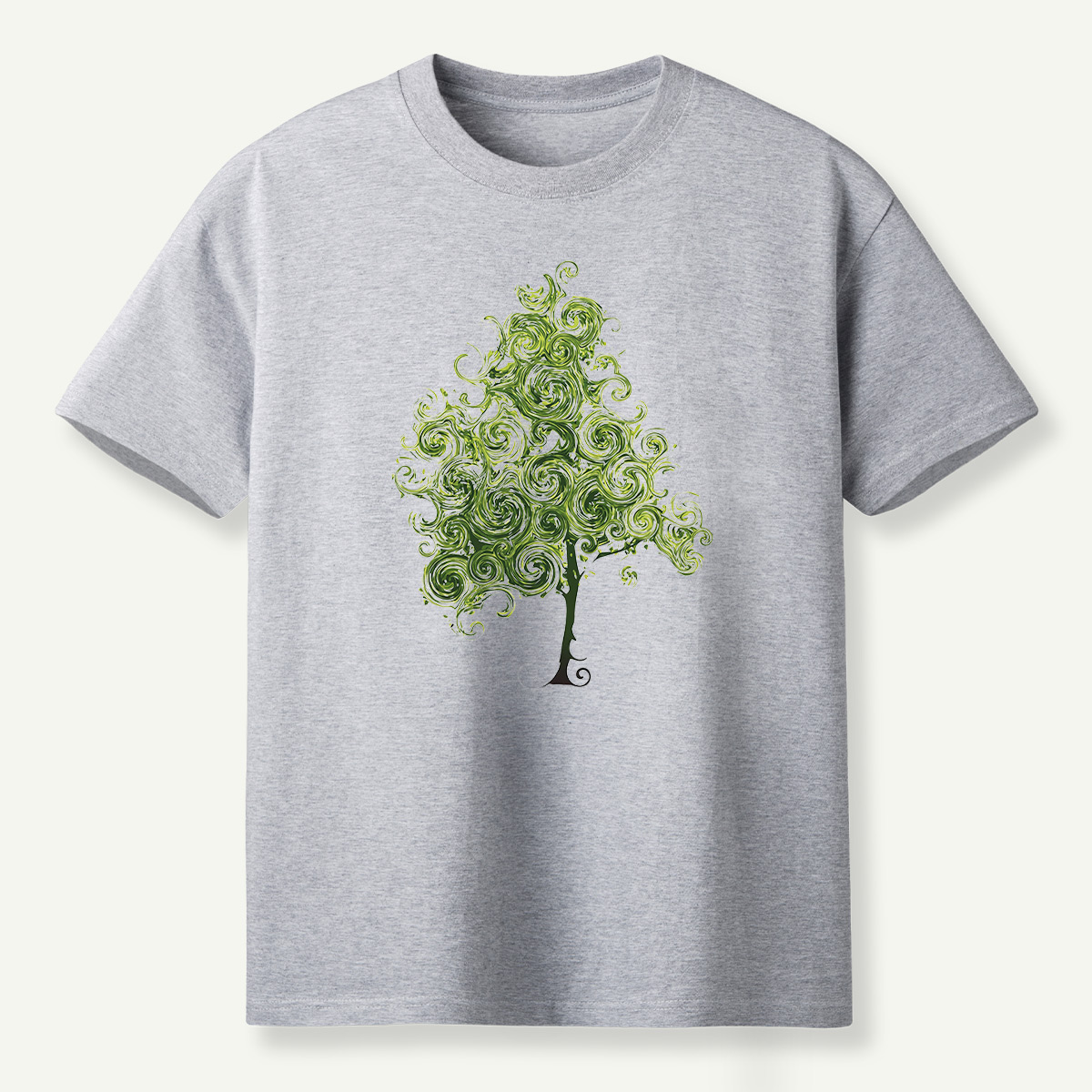Whimsical Spiral Tree T-Shirt