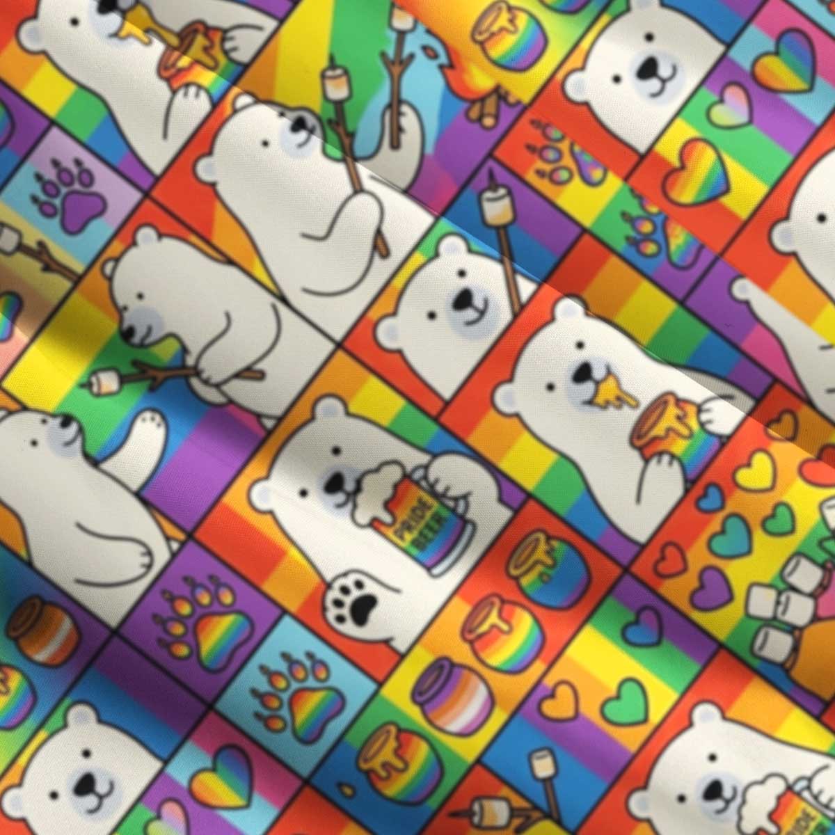 Rainbow Pride Bear Straps Maxi Dress With Pocket