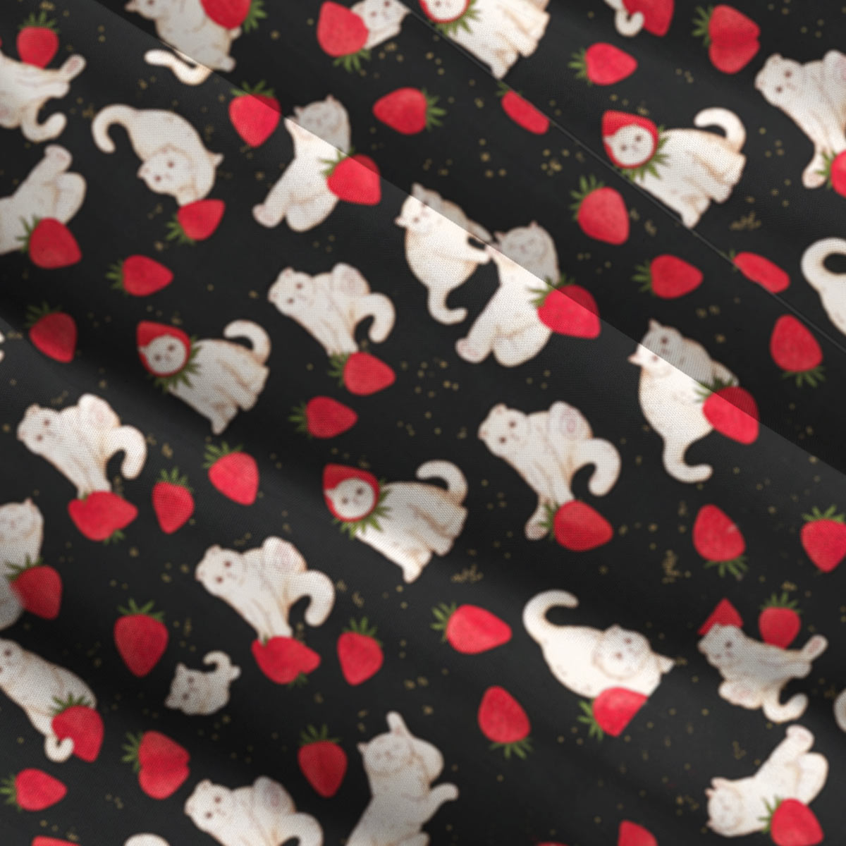 Strawberry Cat Story Straps Maxi Dress With Pockets
