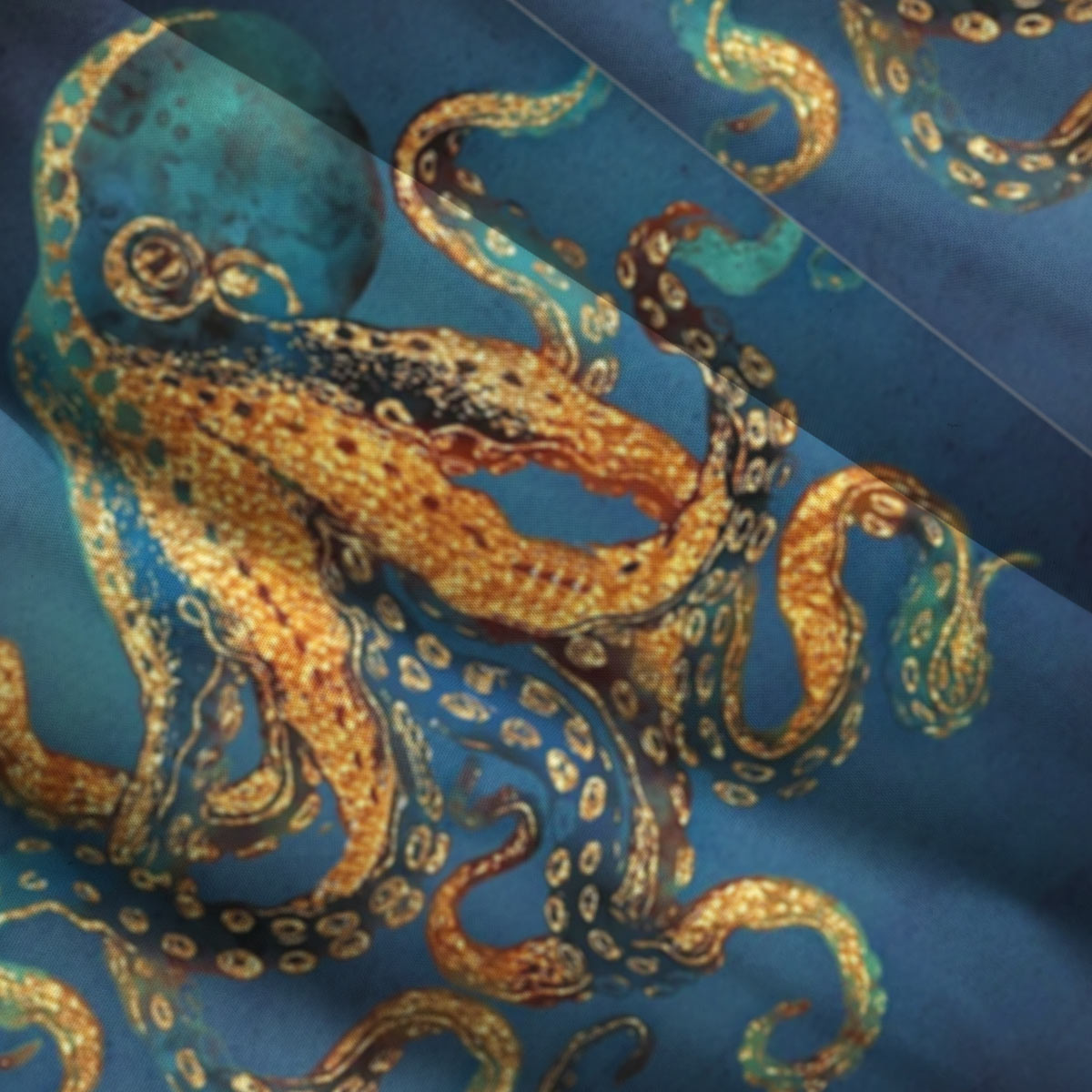 Octopus Ocean Straps Maxi Dress With Pockets