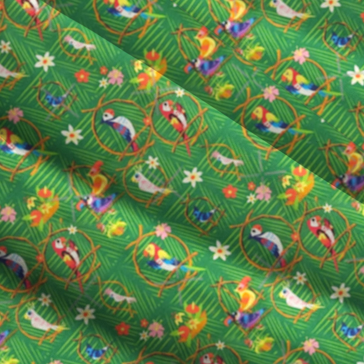 Tropical Parrot Garden Straps Maxi Dress With Pockets