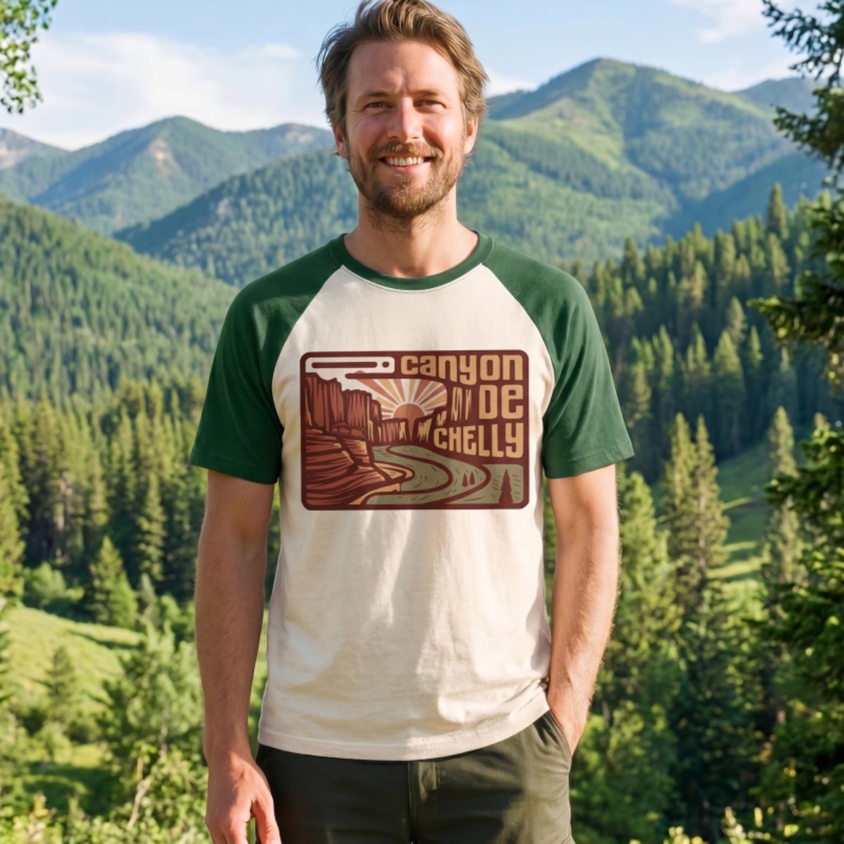 Canyon de Chelly National Monument Tee Cotton Classic Raglan T-Shirt