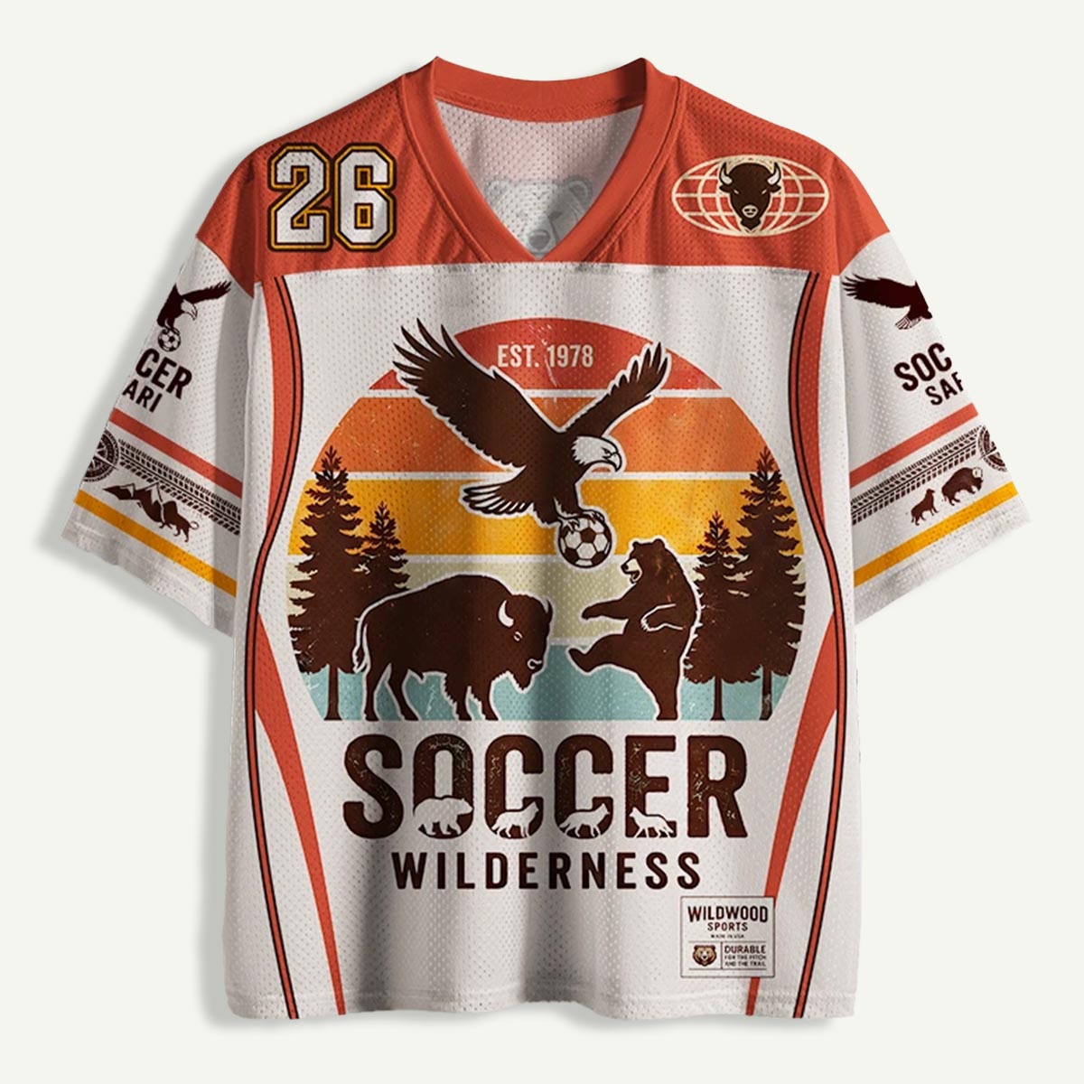 Eagle Bear Buffalo Soccer Mesh Jersey