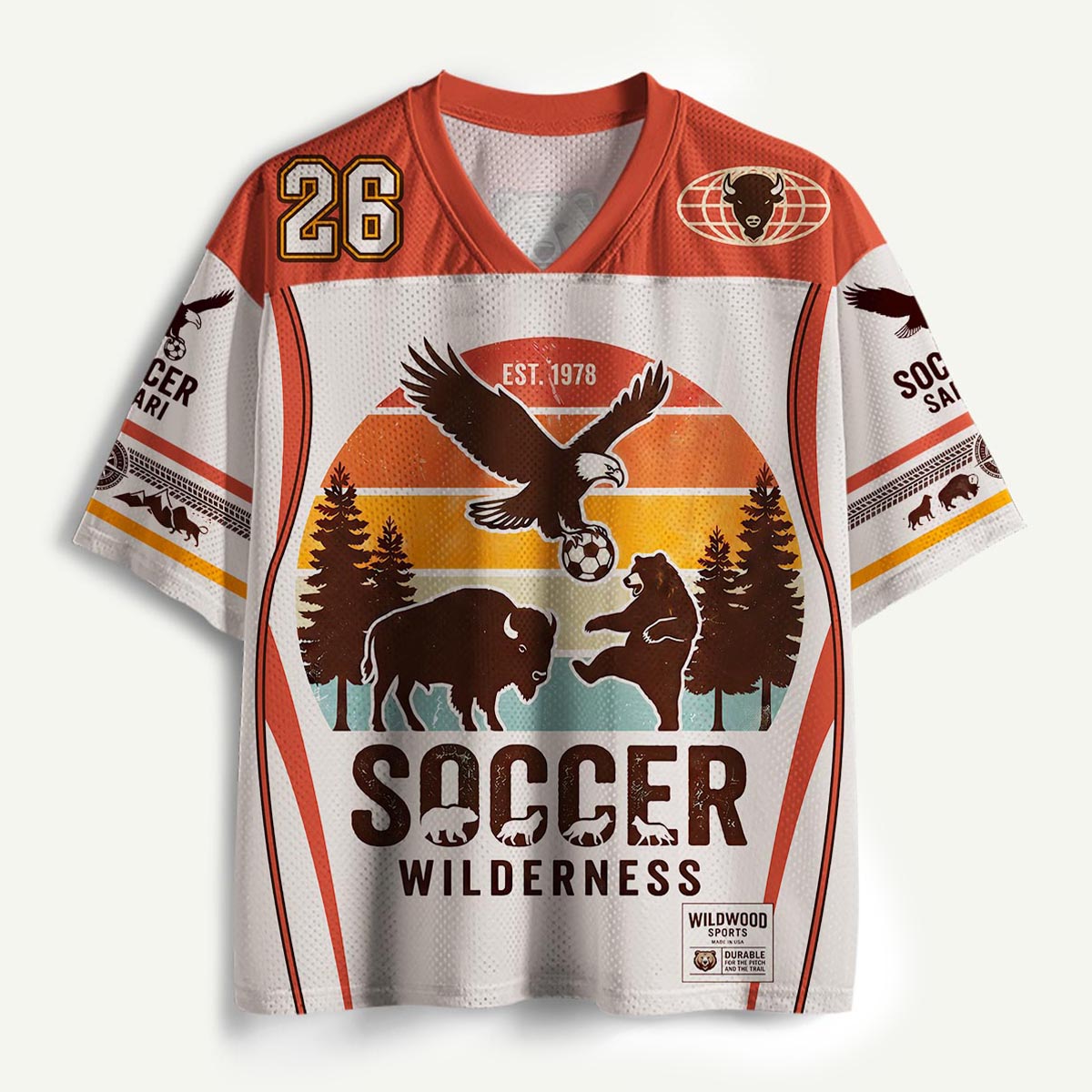 Eagle Bear Buffalo Soccer Mesh Jersey