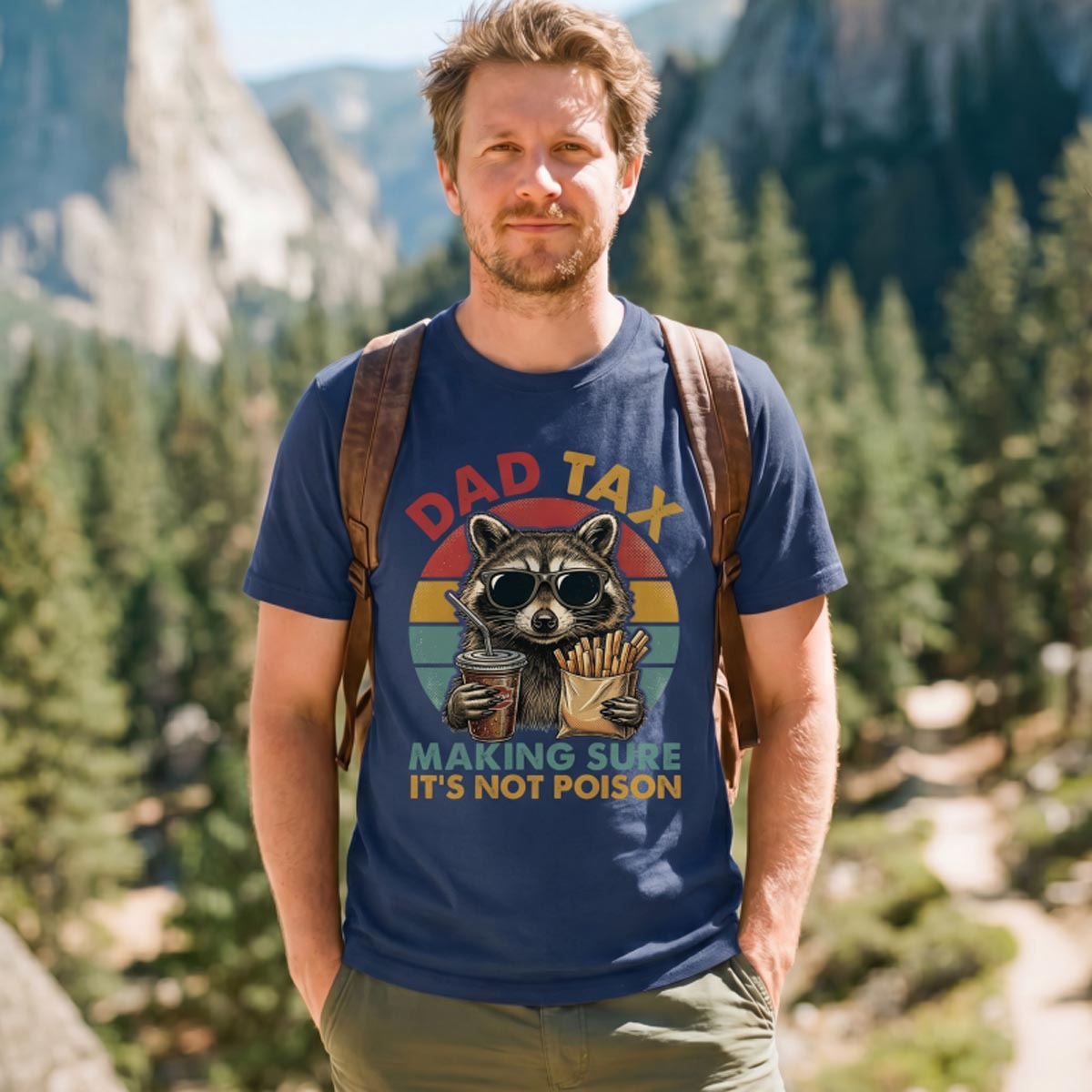 Dad Tax Raccoon Making Sure It’s Not Poison T-Shirt