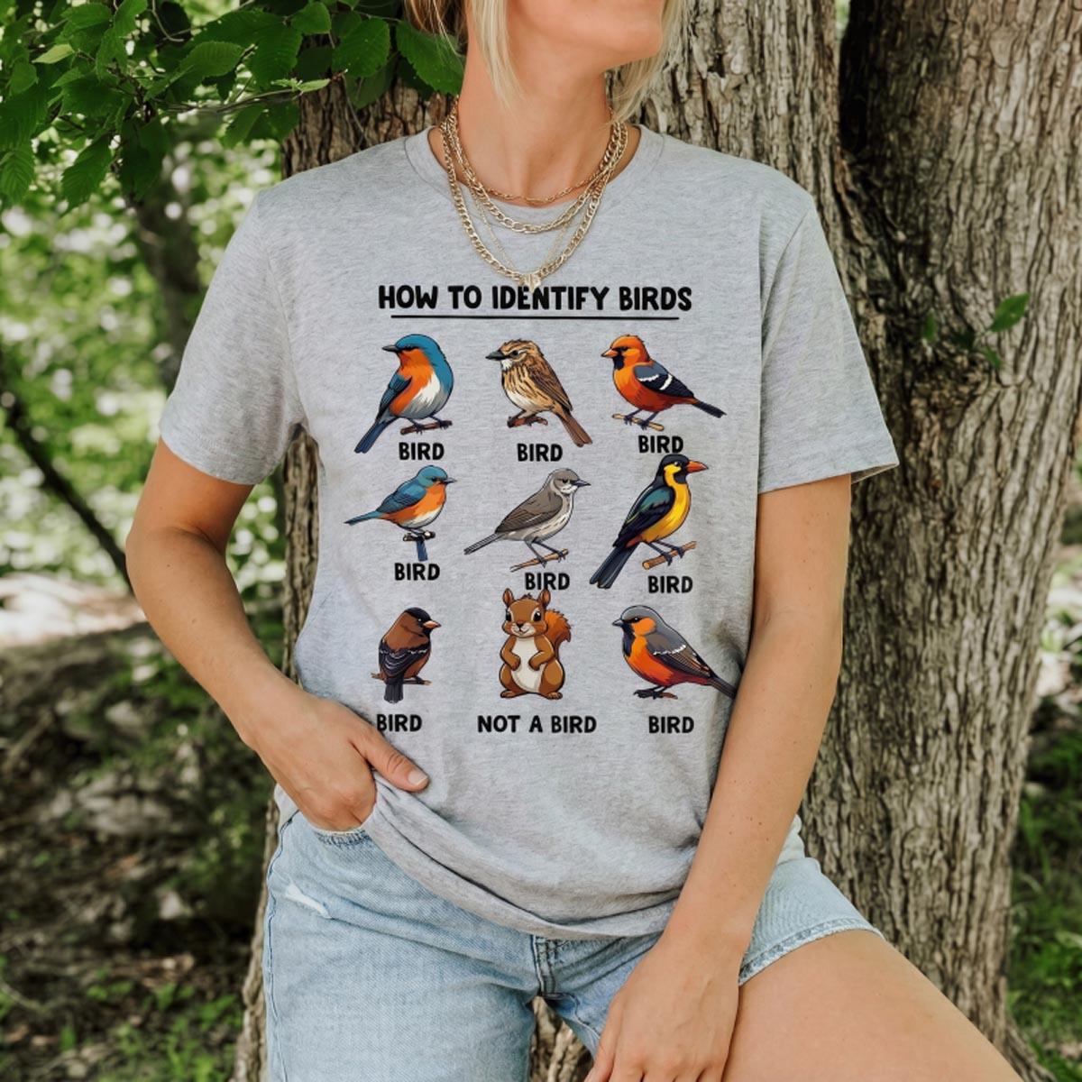 Funny Bird How to Identify Birds T-Shirt