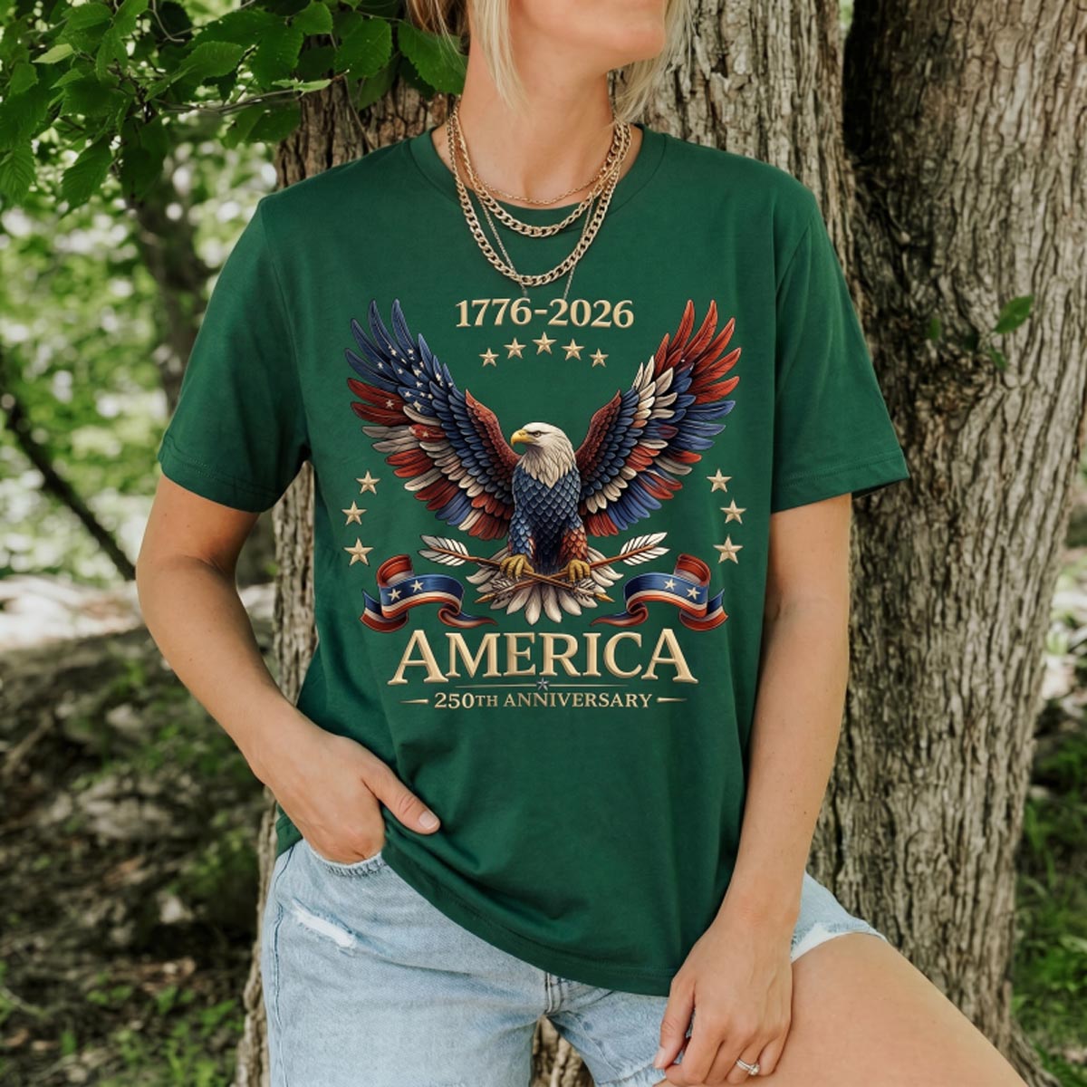 America 1776‑2026 Eagle 250th Anniversary T‑Shirt