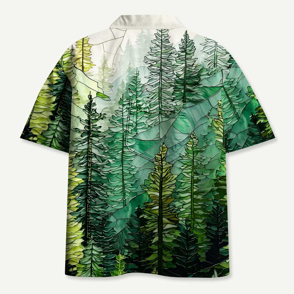 Pine Trees and Mountain Haze Hawaii Button Up Pocket Shirt