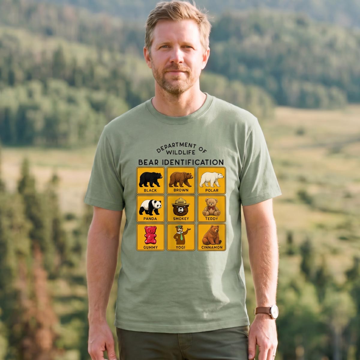 Department of Wildlife Bear Identification T-Shirt