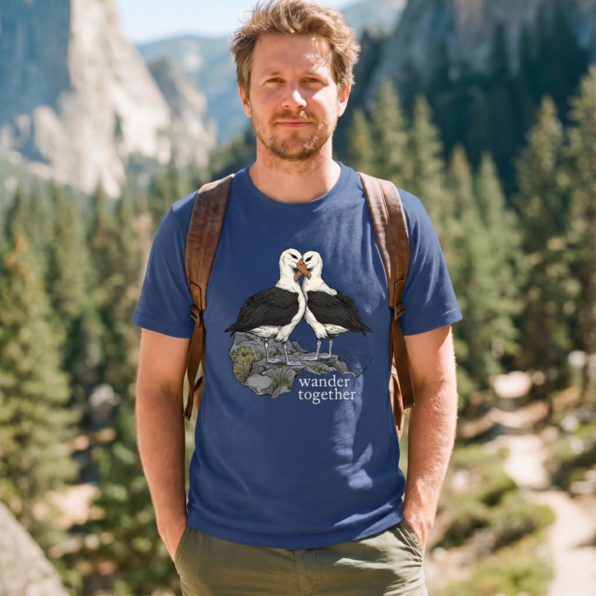 Two Seabirds Wander Together T-Shirt