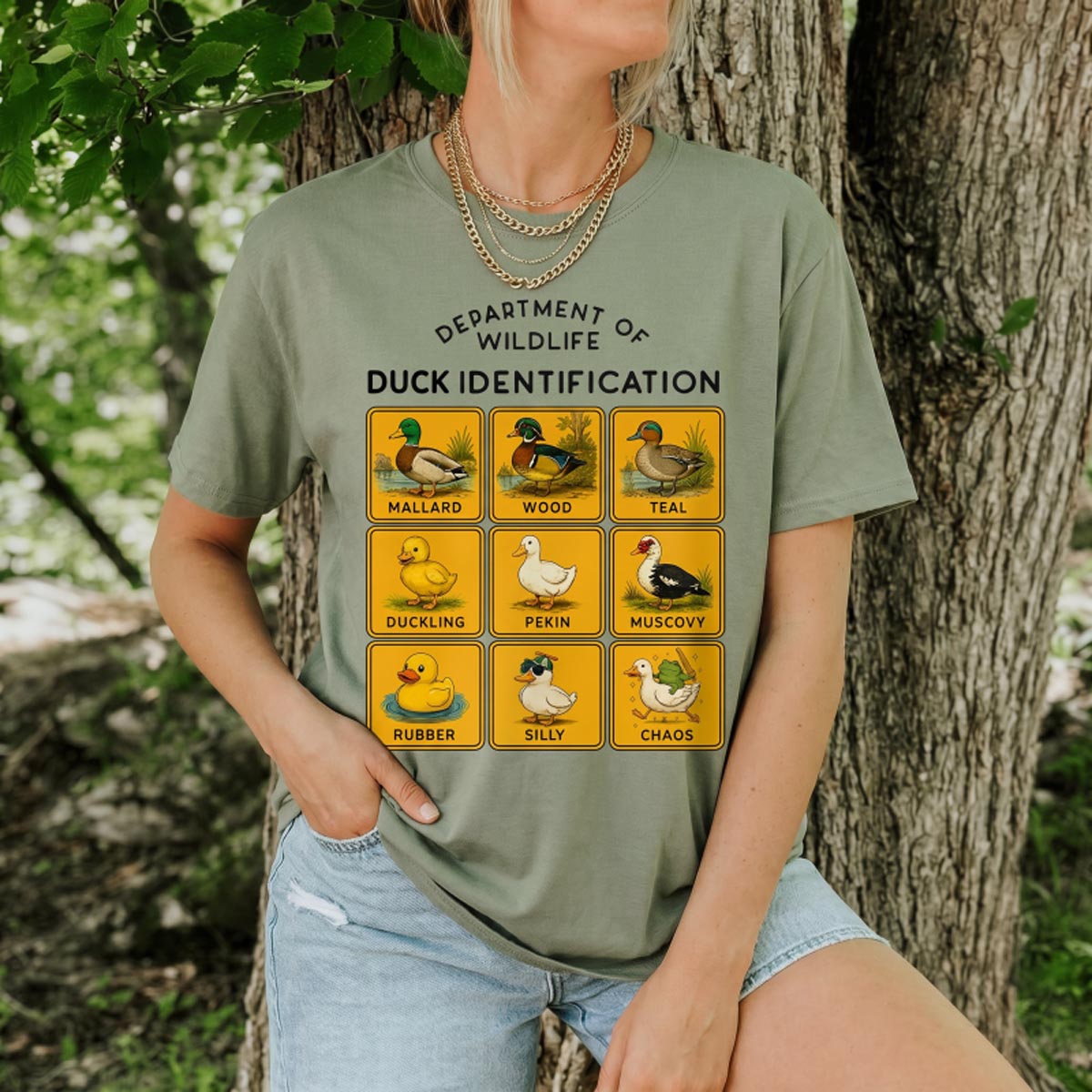 Department of Wildlife Duck Identification T-Shirt