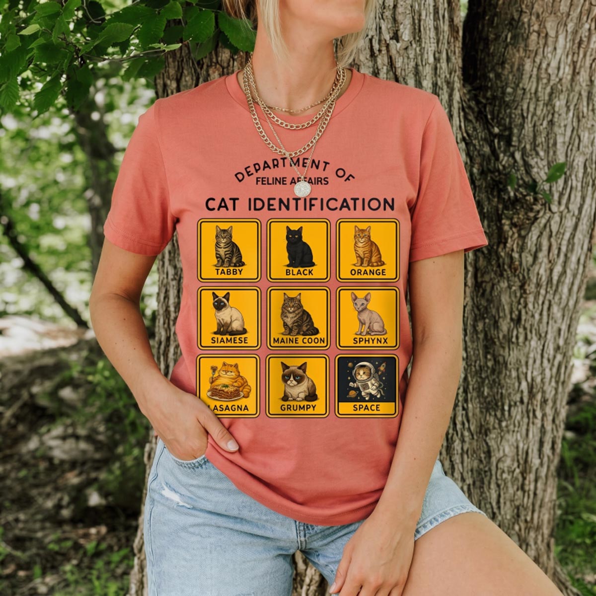Department of Wildlife Cat Identification T-Shirt