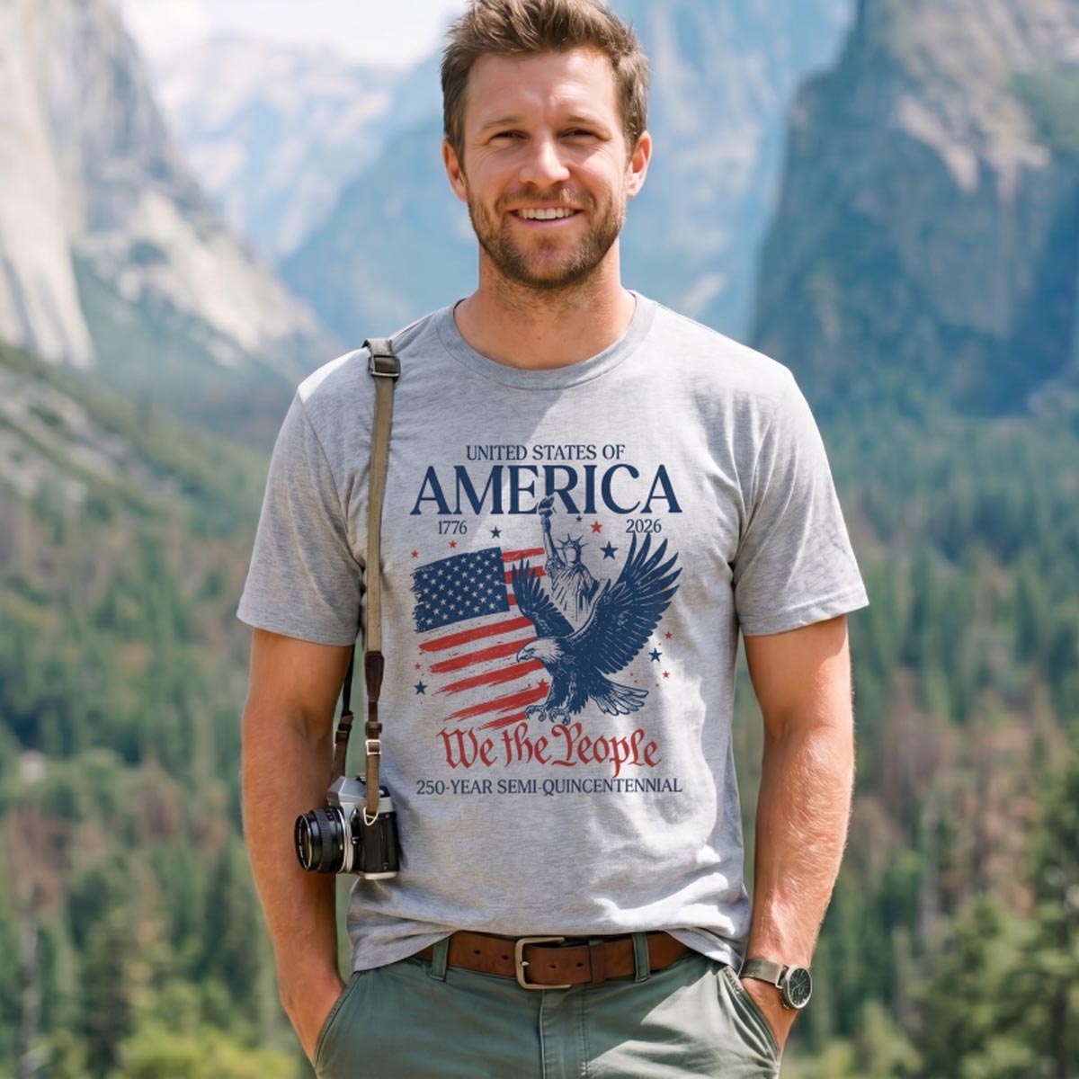 USA 1776–2026 Eagle 250th Anniversary T‑Shirt