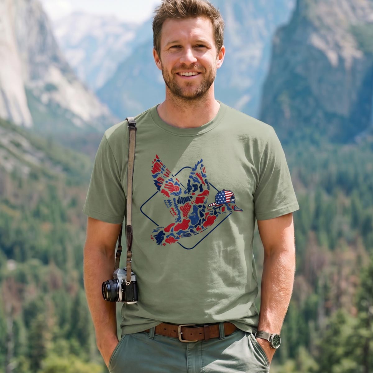 Patriotic Duck T‑Shirt