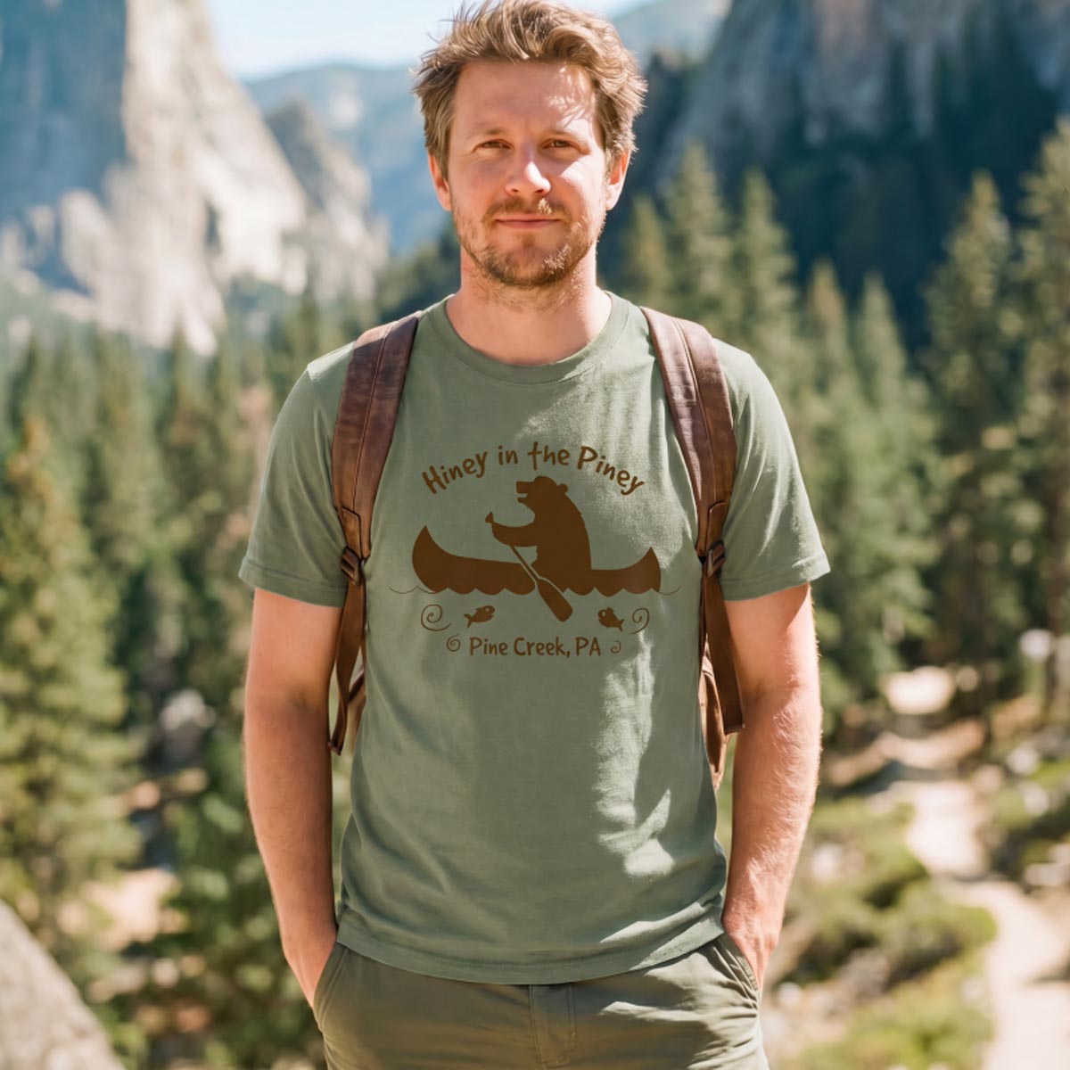 Wholesale Bear In Canoe Tee
