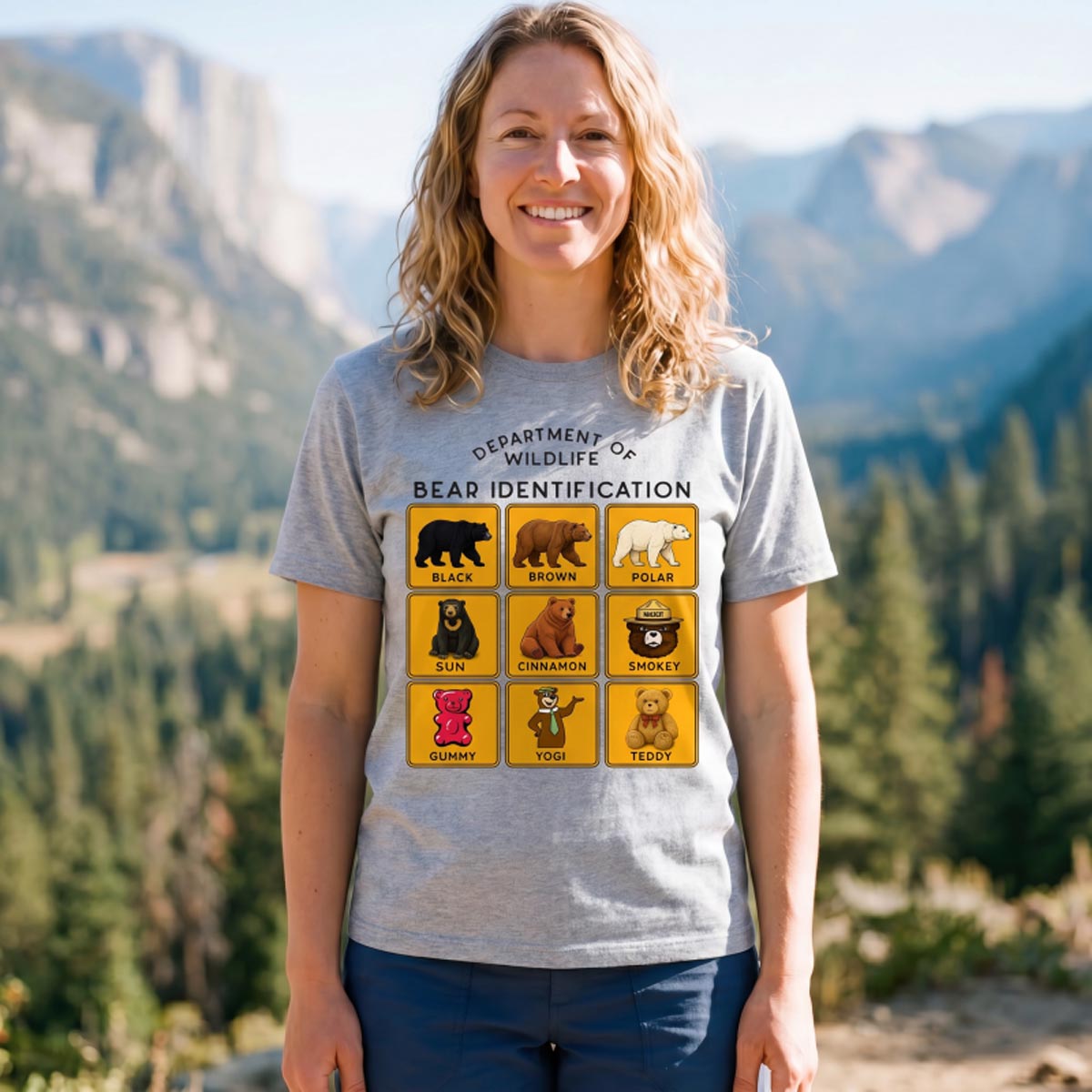 Department of Wildlife Bear Identification Gummy Bear T-Shirt