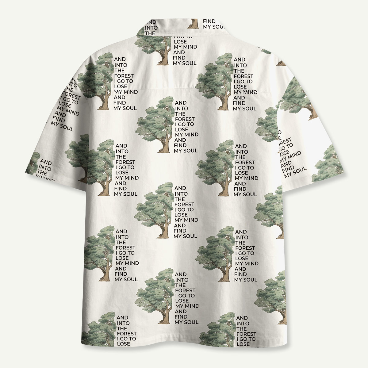 Forest Soul Tree Hawaii Button Up Pocket Shirt