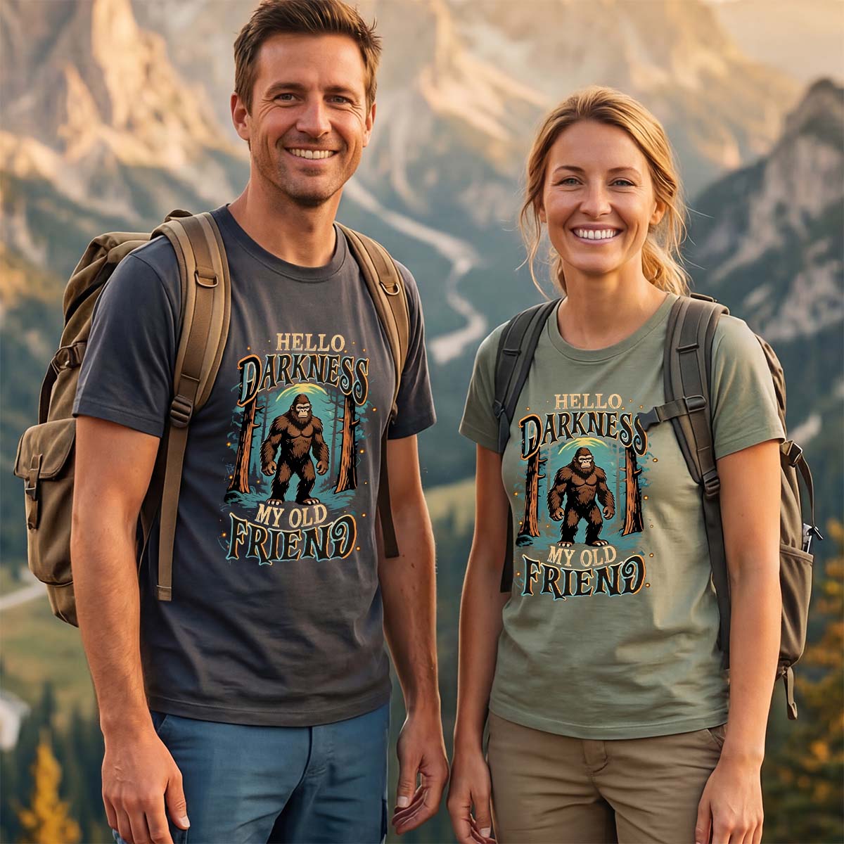 Hello Darkness My Old Friend Bigfoot All T-Shirt