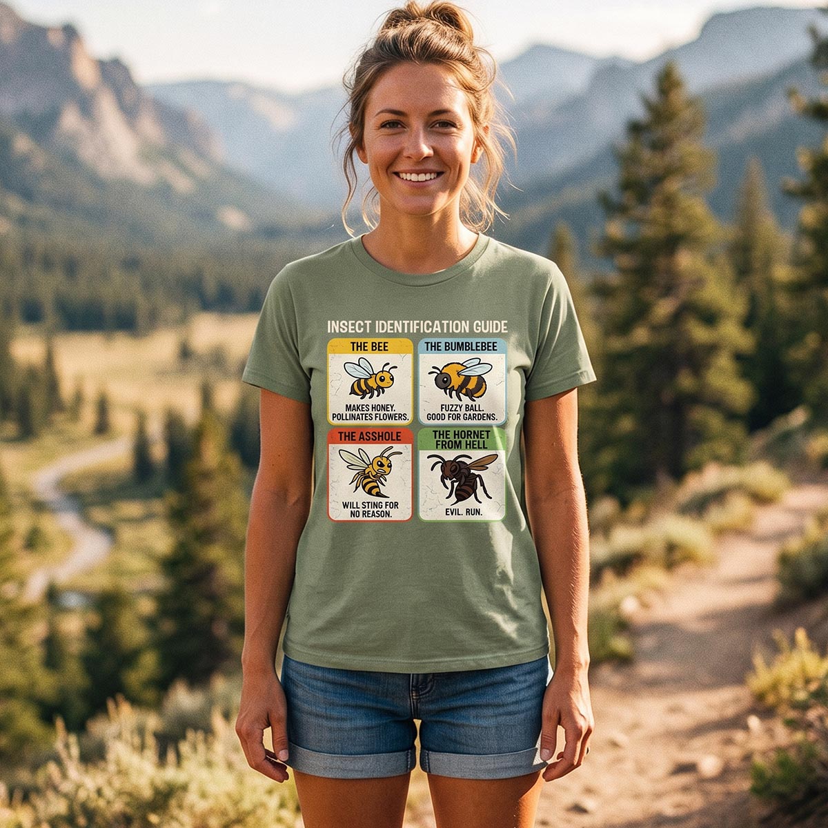 Funny Insect Identification Guide T-Shirt