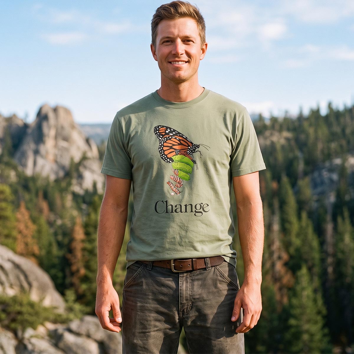 Butterfly Transformation Nature T-Shirt