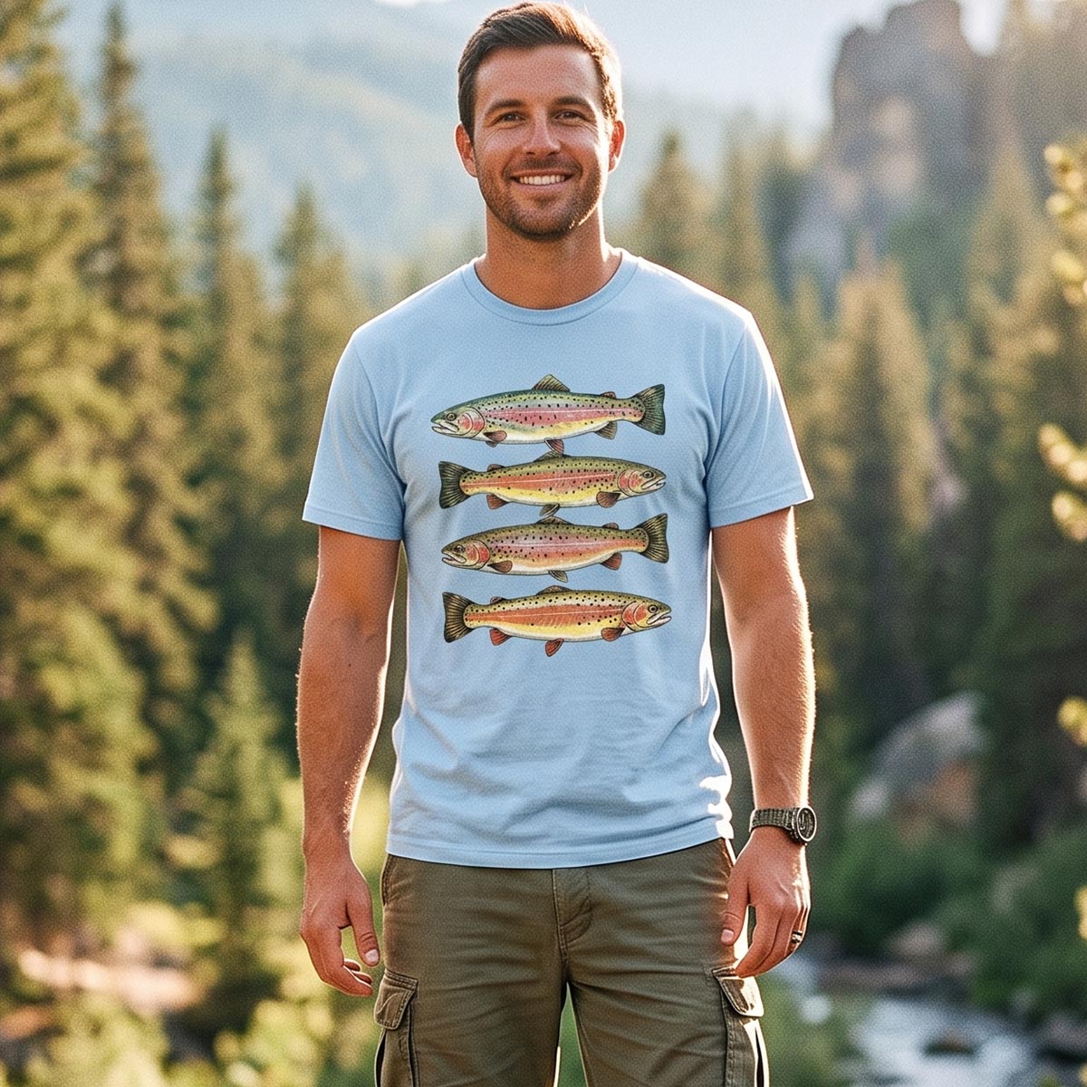 Rainbow Trout Fishing T-Shirt