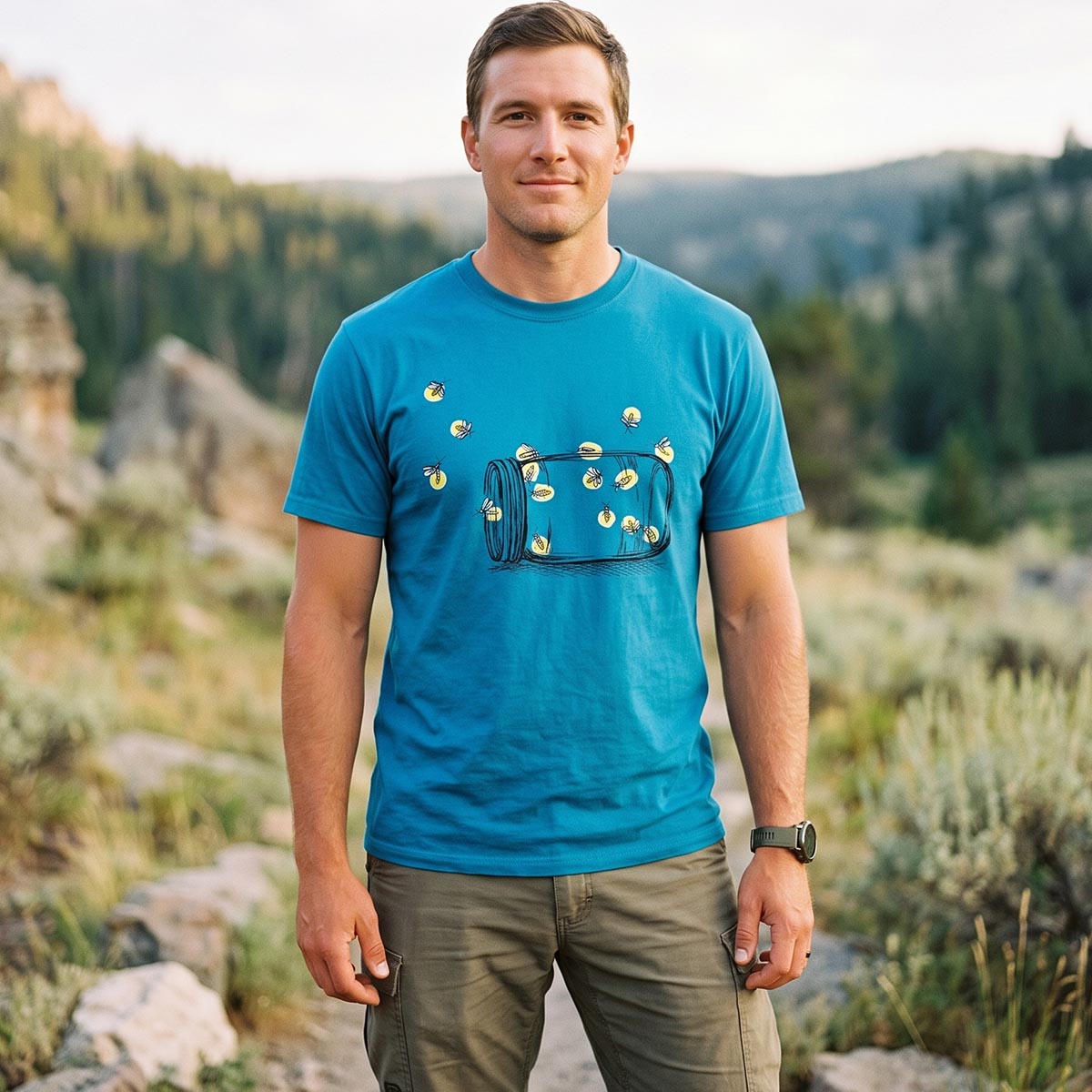 Summer Fireflies in a Jar T-Shirt