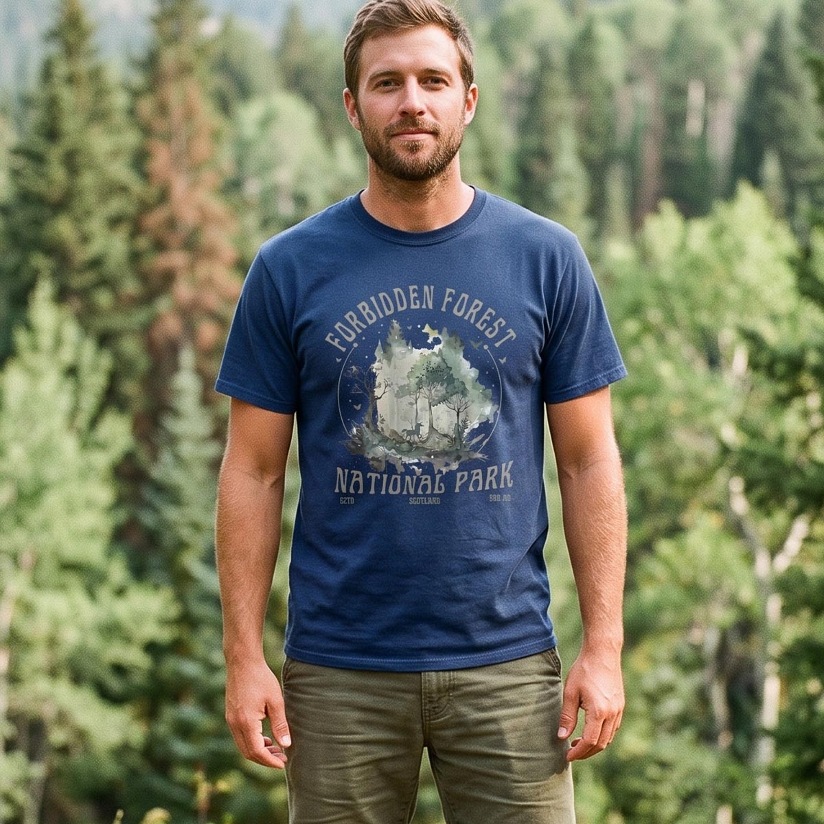 Forbidden Forest National Park Watercolor T-Shirt