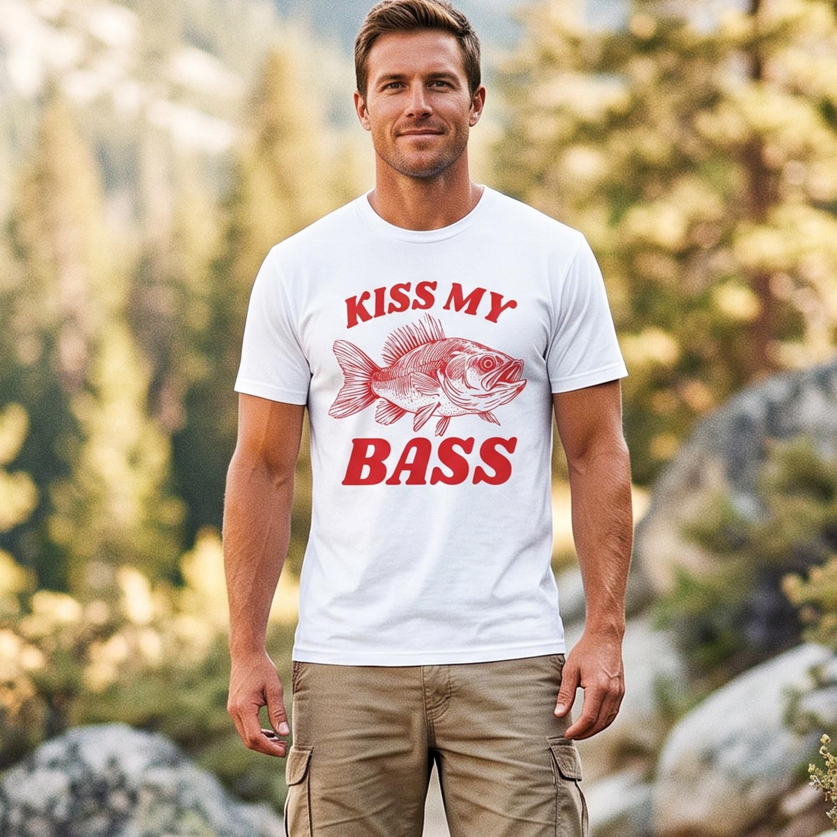 Kiss My Bass Fishing T-Shirt