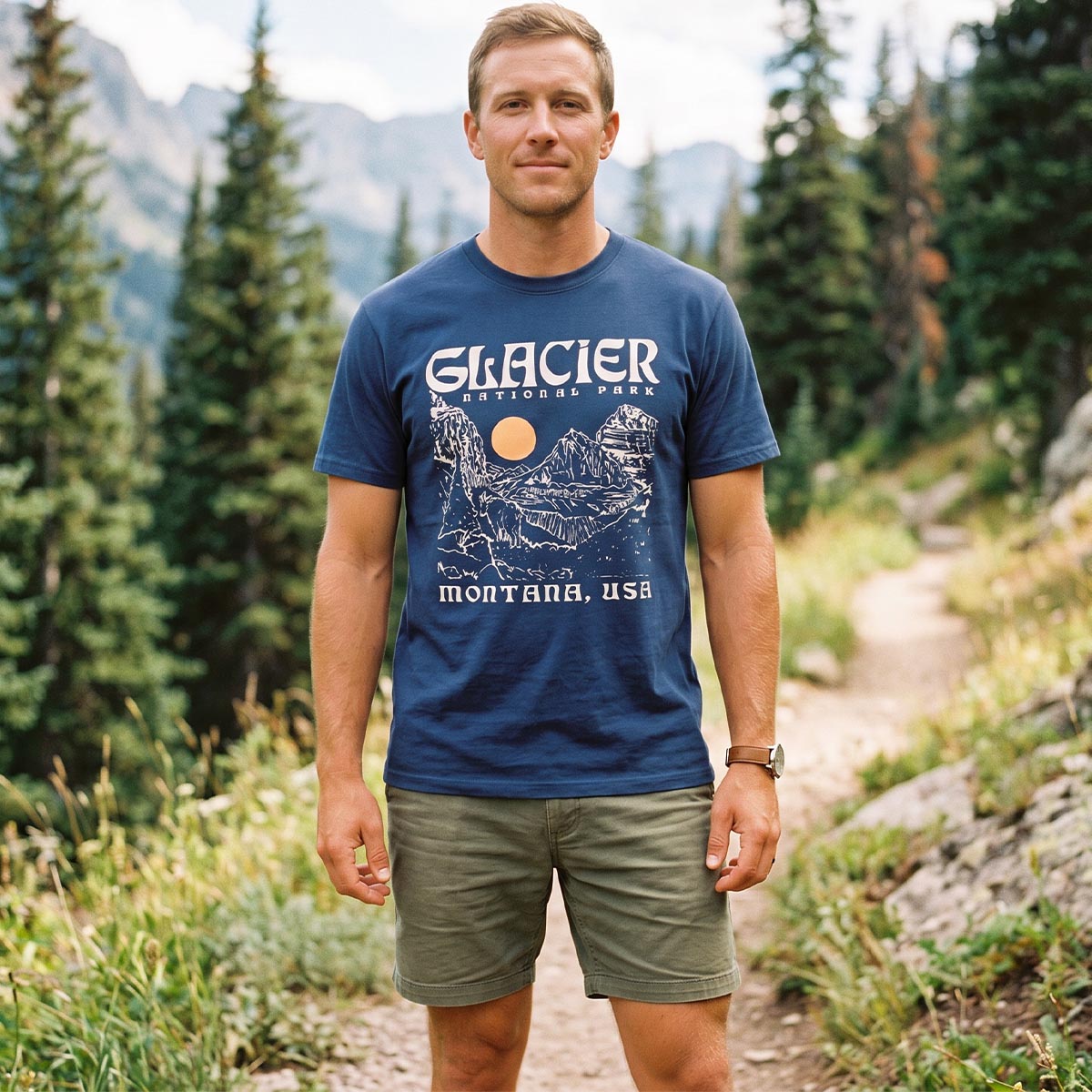 National Park Inspired Mountain T-Shirt