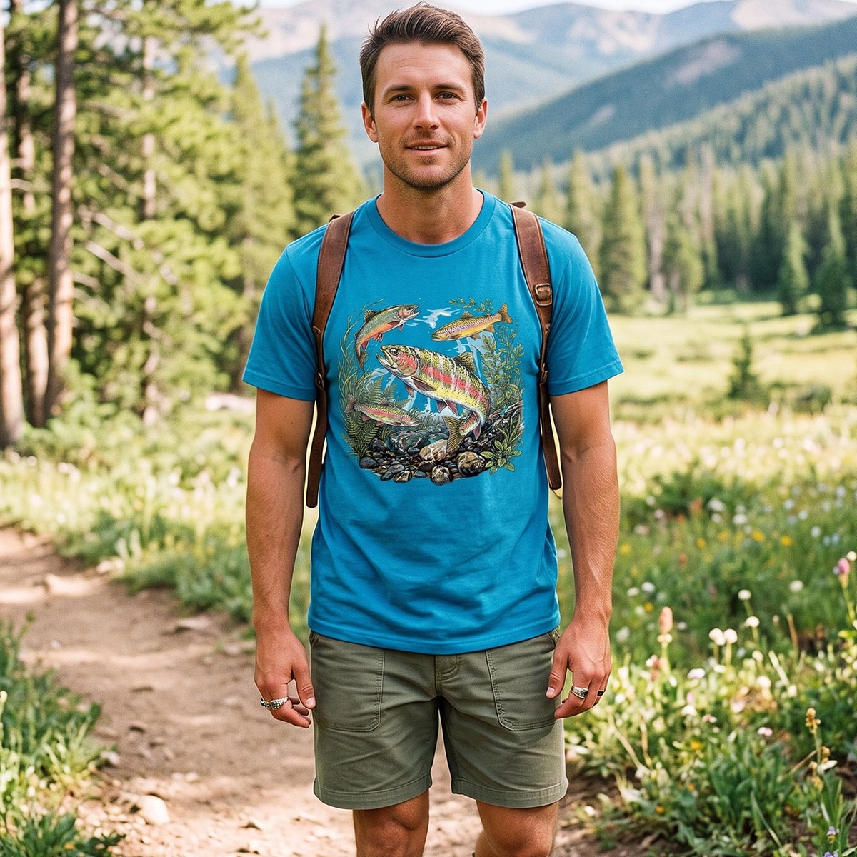 Trout Fishing Freshwater Fish Nature T-Shirt